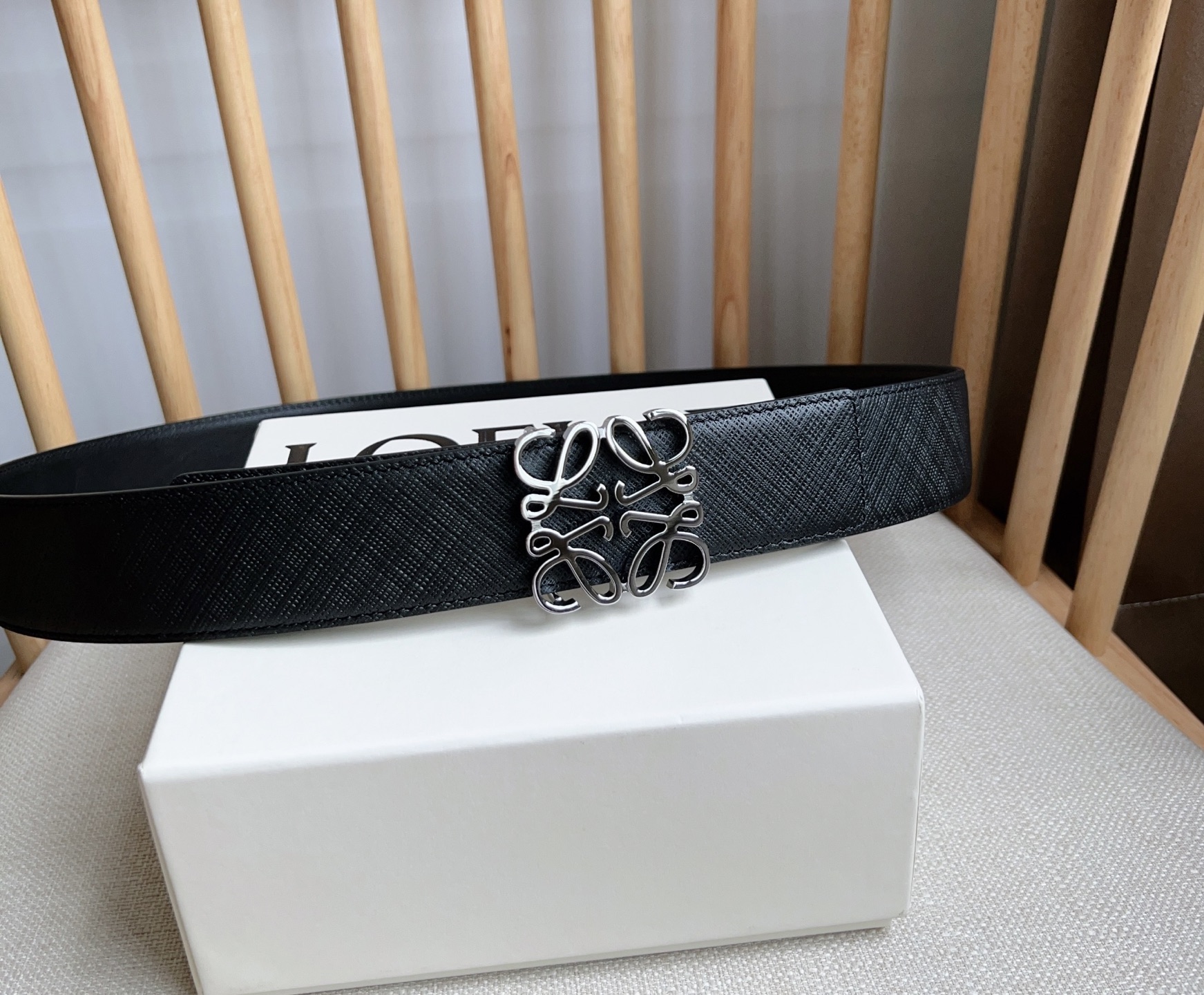 Loewe Leather Belt Top Grain Leather M-l