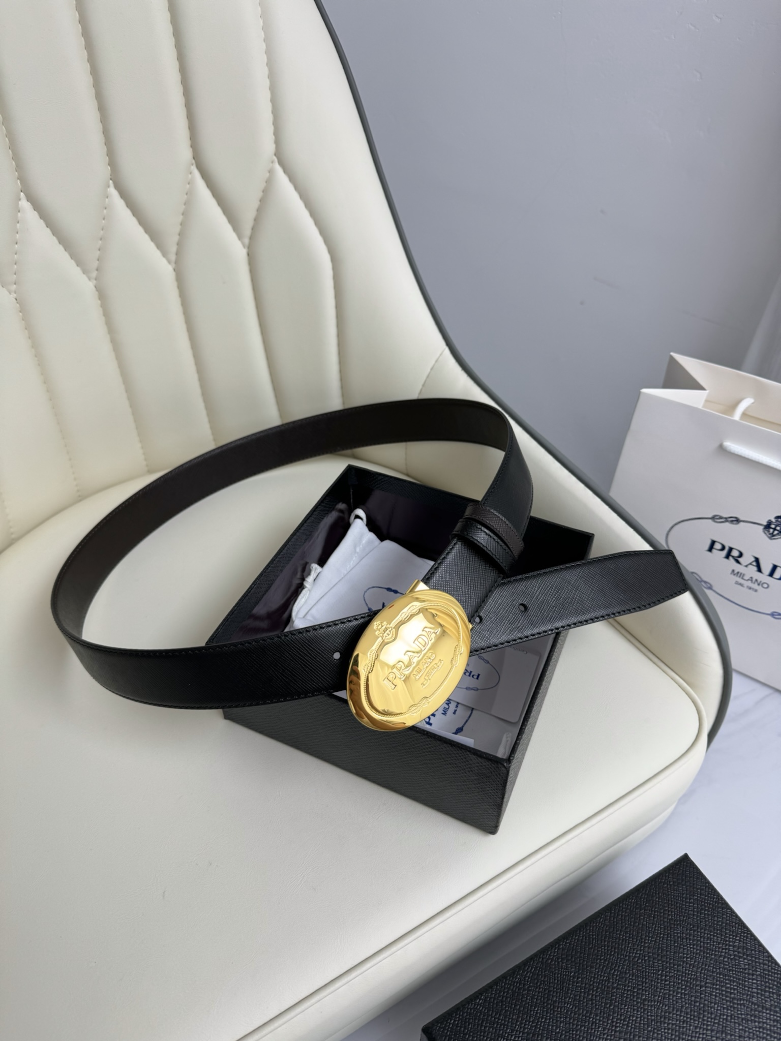 Prada Basic Belt 35mm