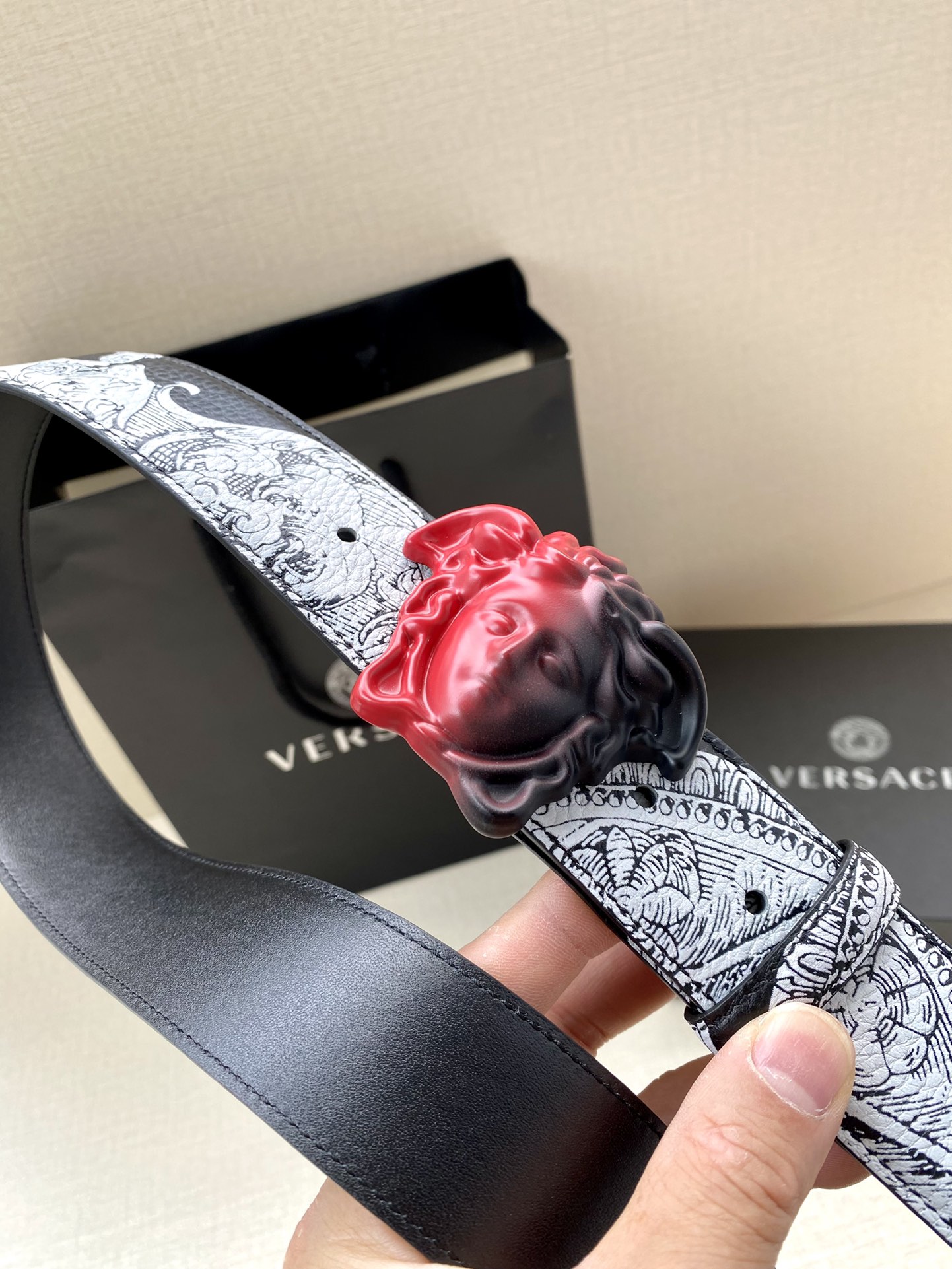 Versace Basic Belt Cow Leather S-m-l