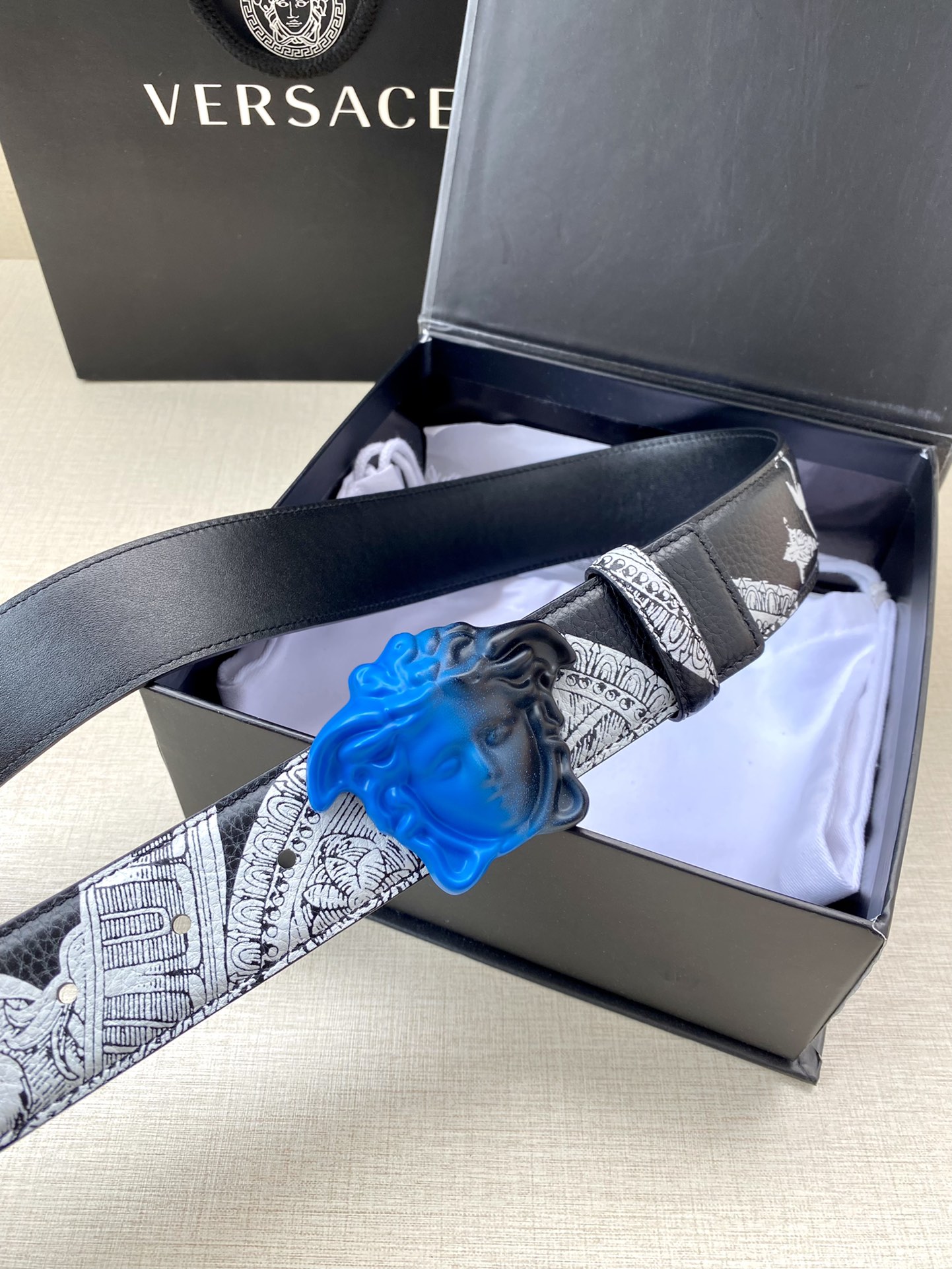 Versace Basic Belt Cow Leather S-m-l