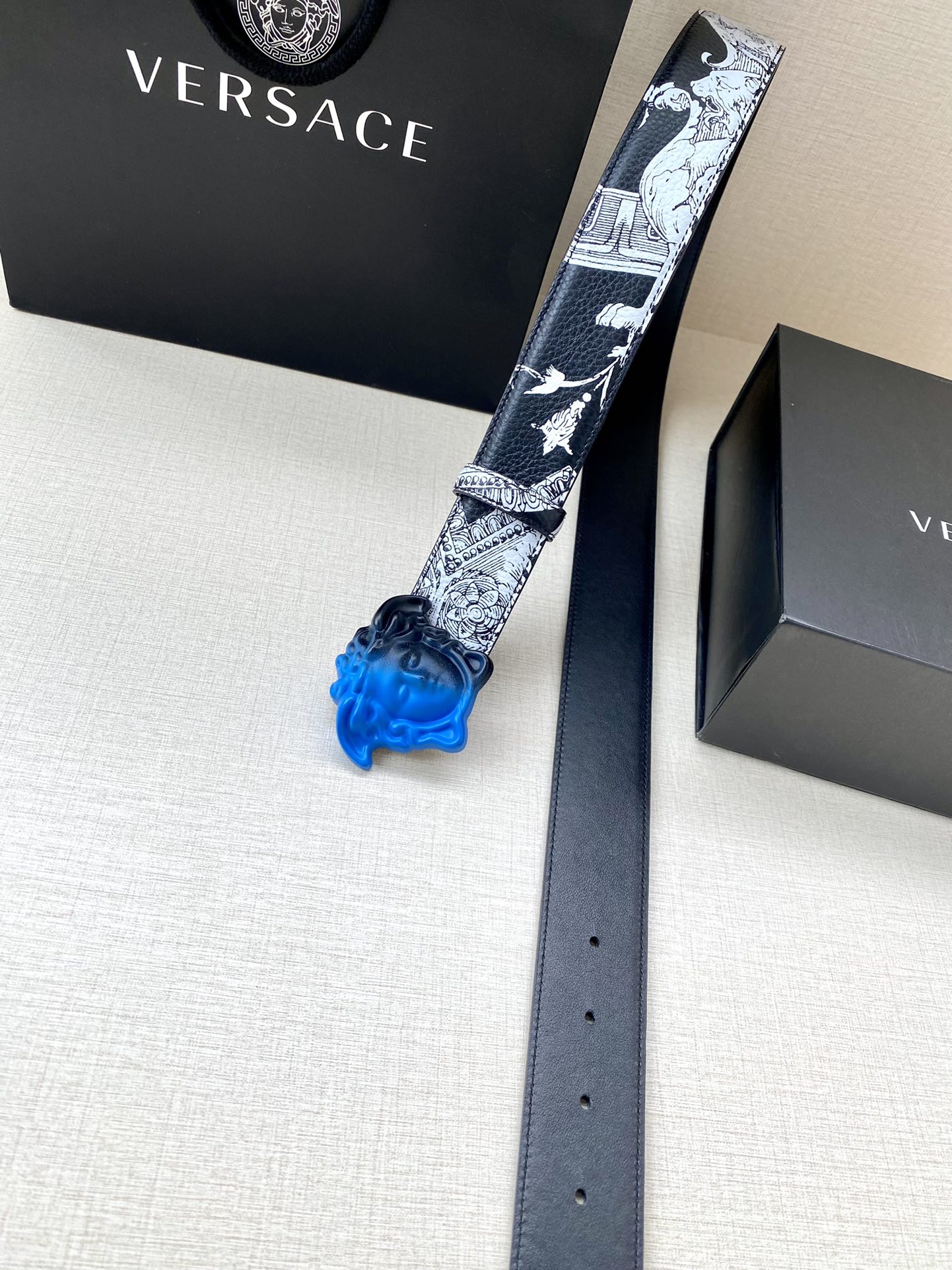 Versace Basic Belt Cow Leather S-m-l