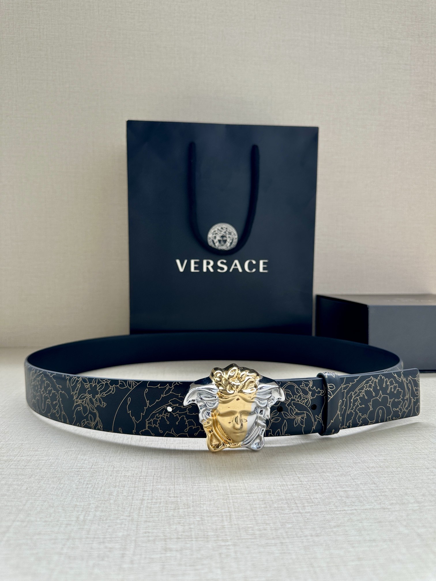 Versace Basic Belt Cow Leather S-m-l