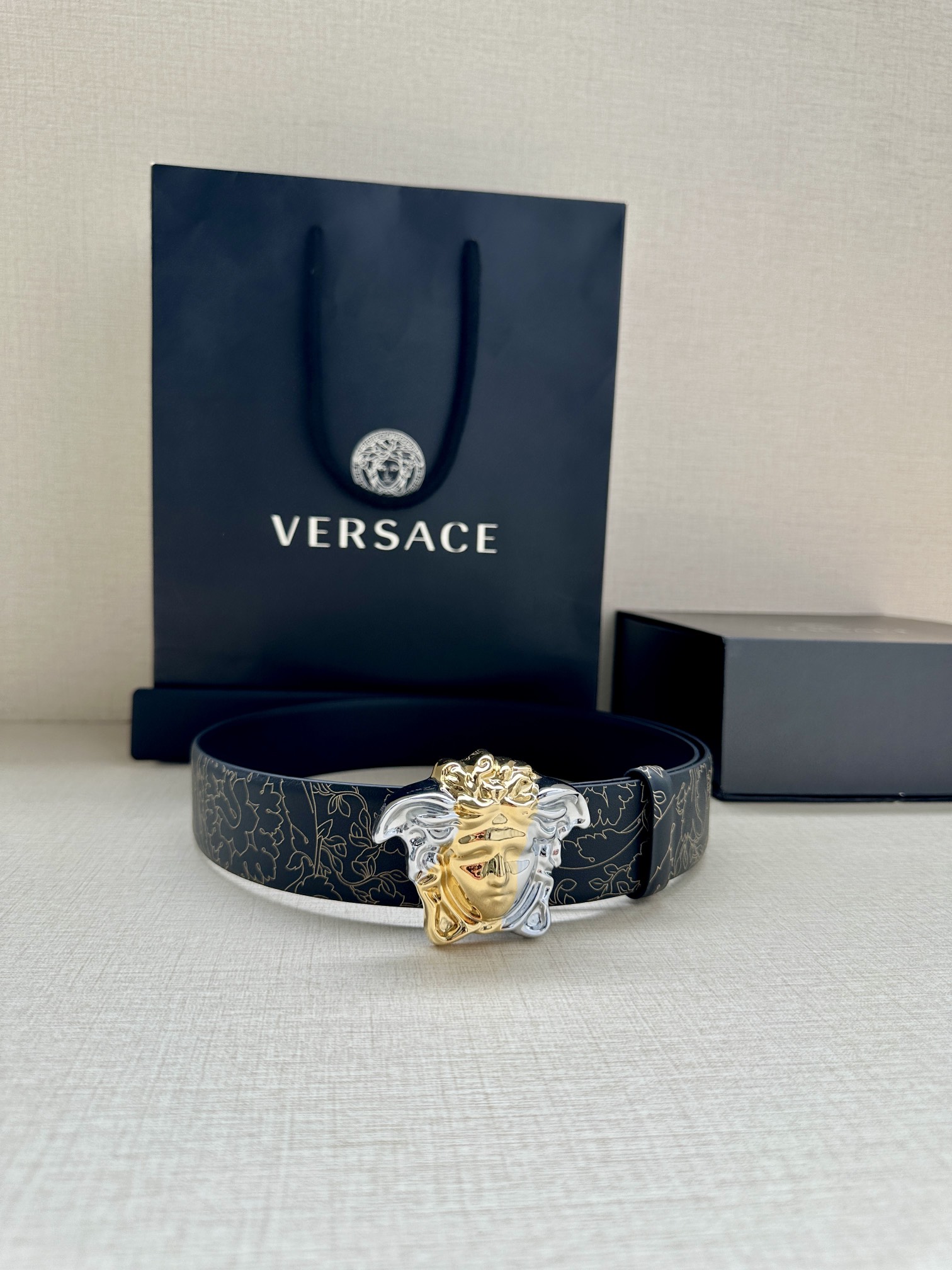 Versace Basic Belt Cow Leather S-m-l