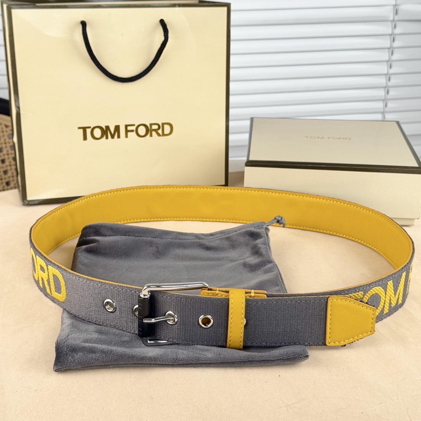 Tom Ford Male Basic Belt Cow Leather M