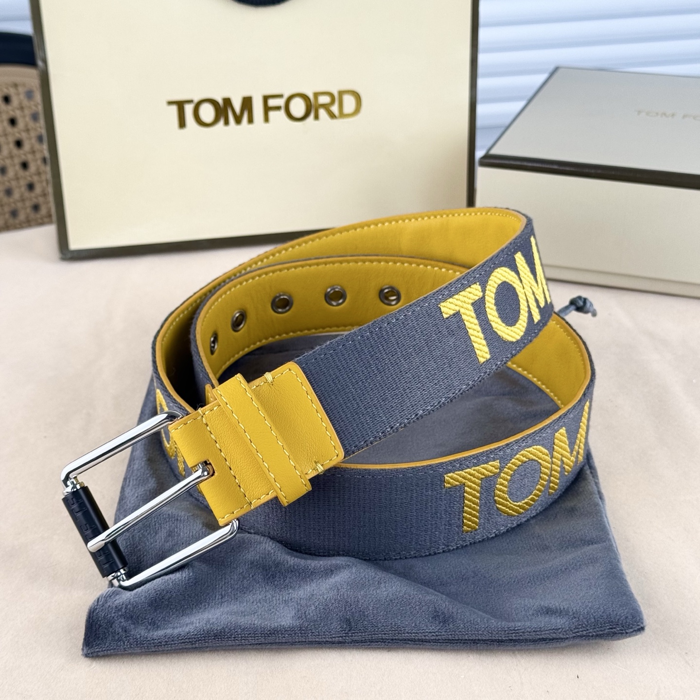 Tom Ford Male Basic Belt Cow Leather M