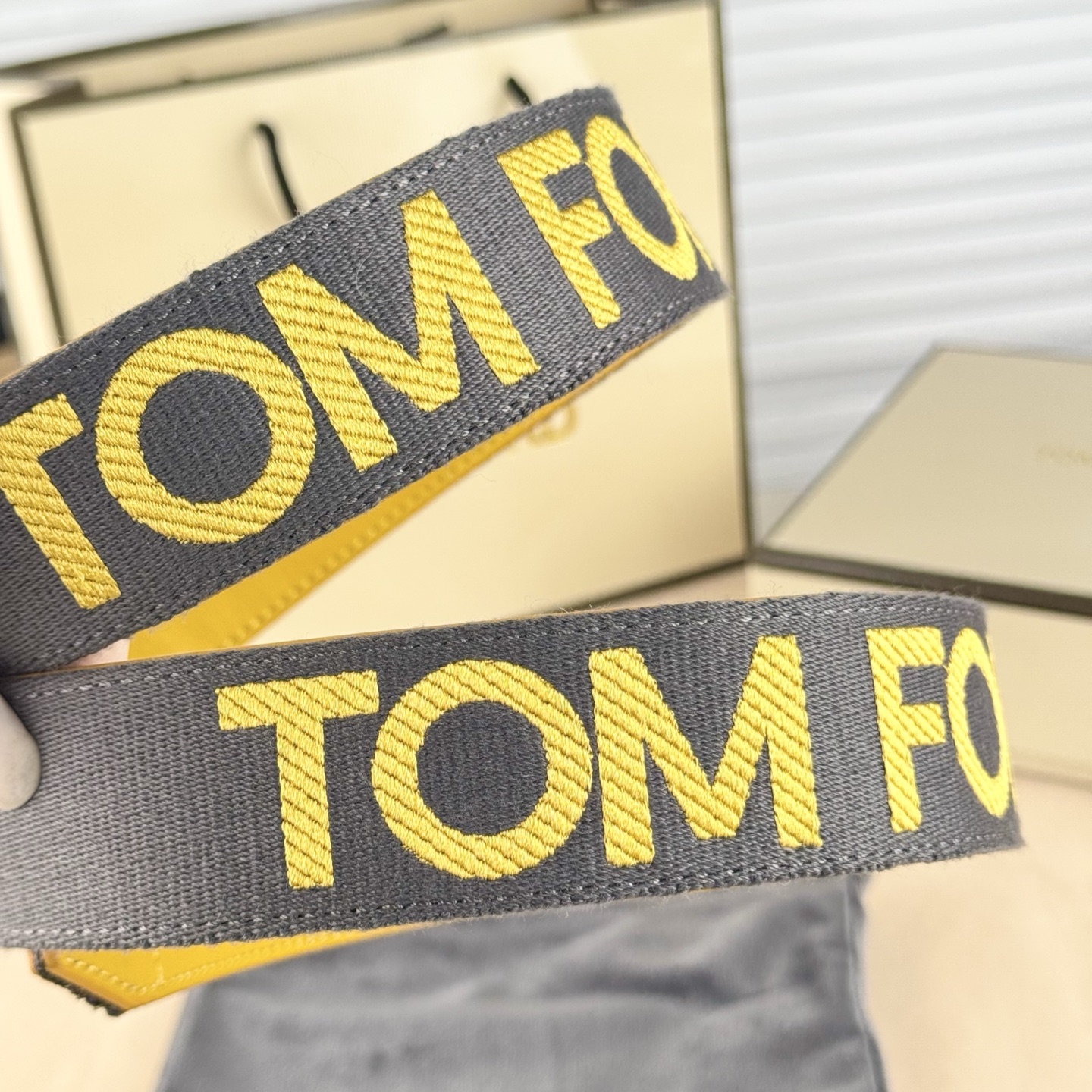 Tom Ford Male Basic Belt Cow Leather M