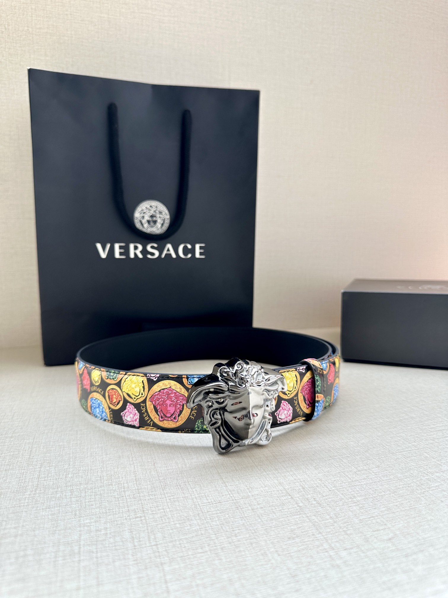 Versace Basic Belt Cow Leather S-m-l