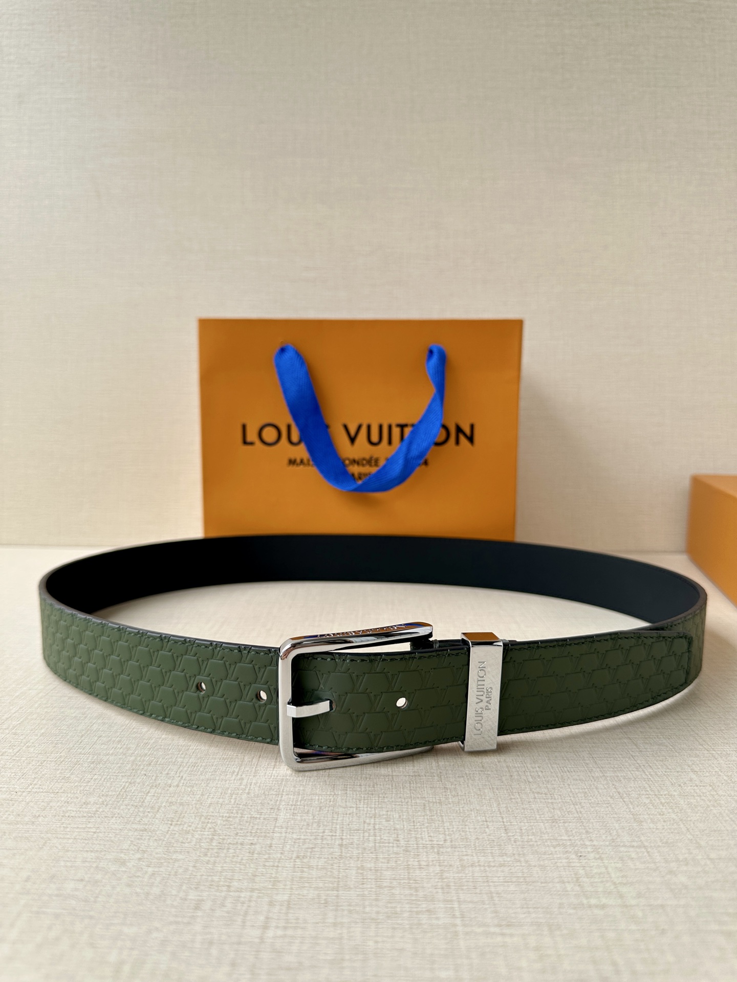 Leather Belt Silver S