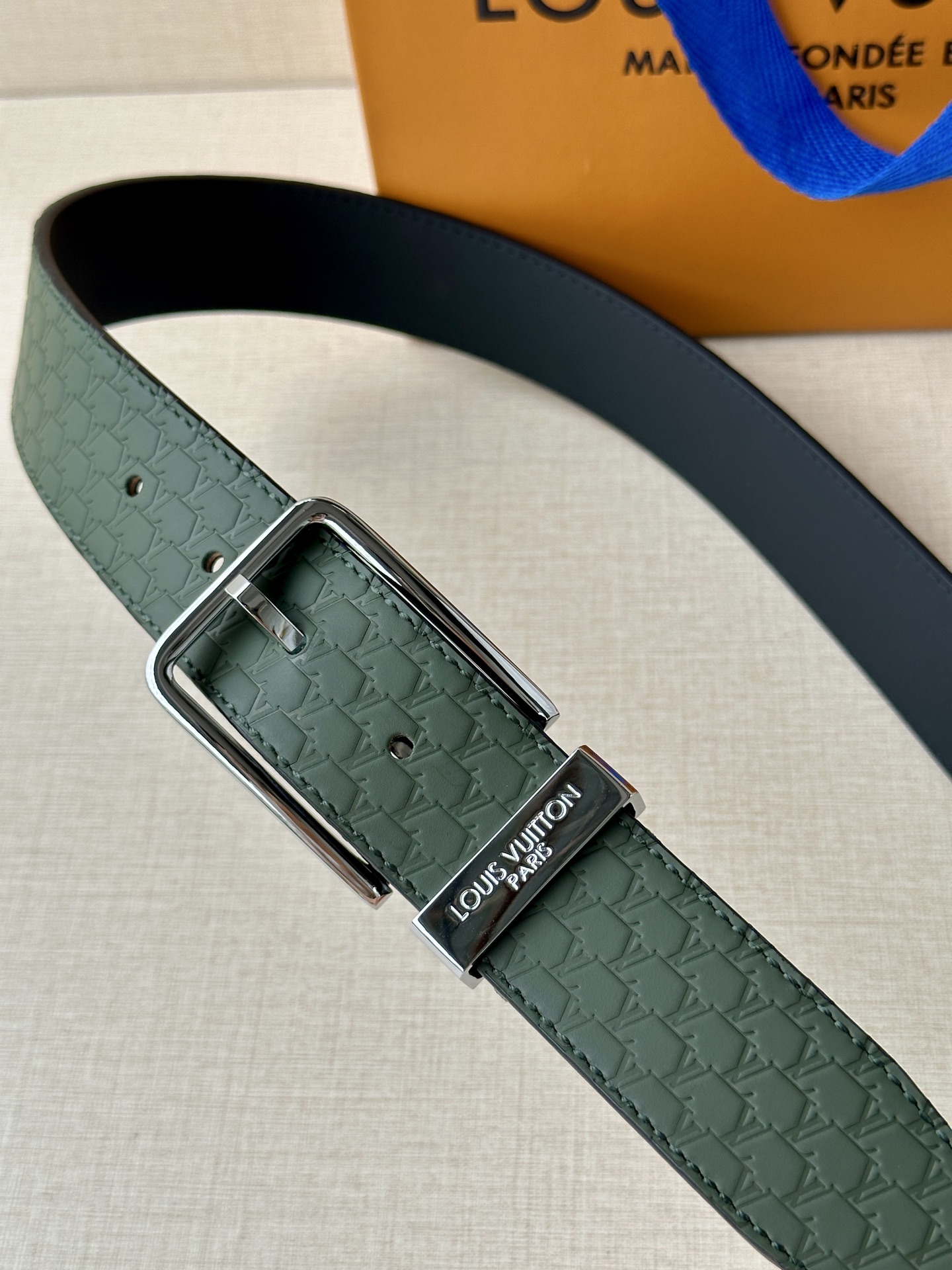 Leather Belt Silver S