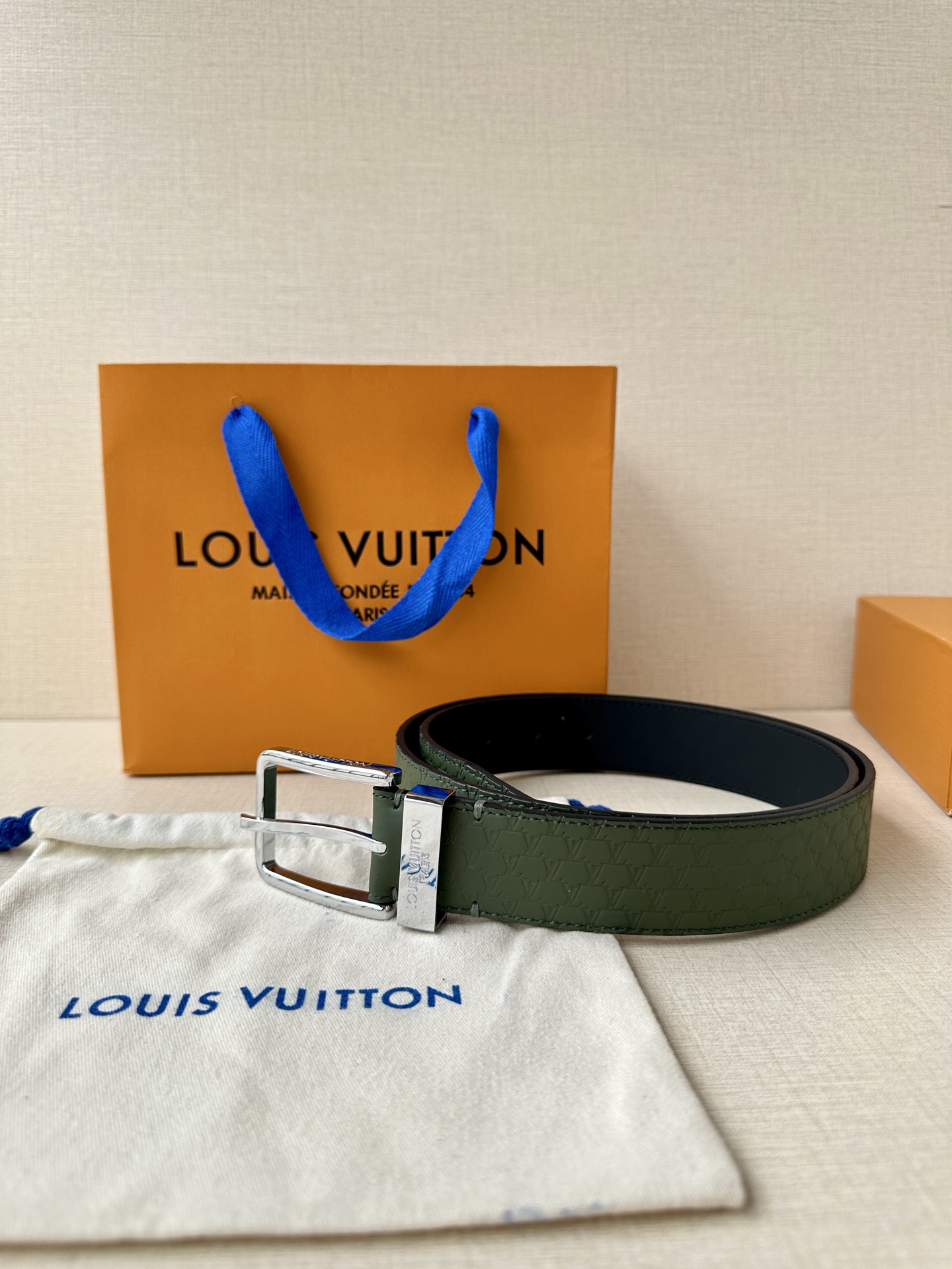 Leather Belt Silver S