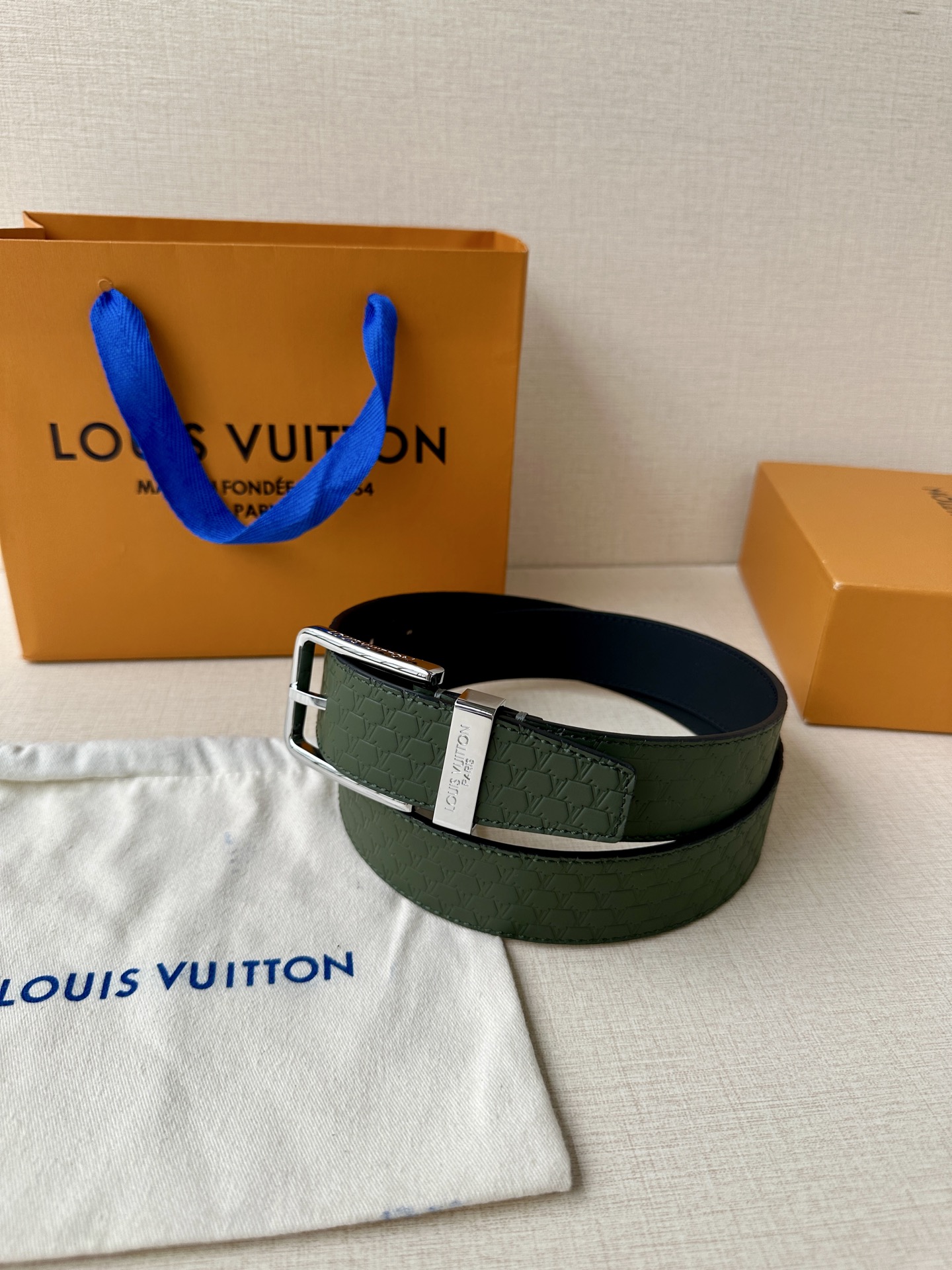 Leather Belt Silver S
