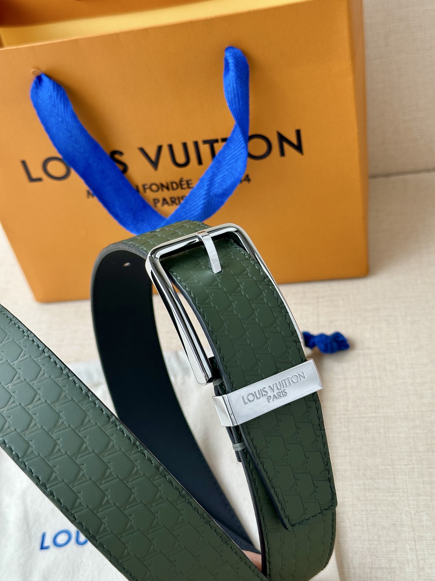 Leather Belt Silver S