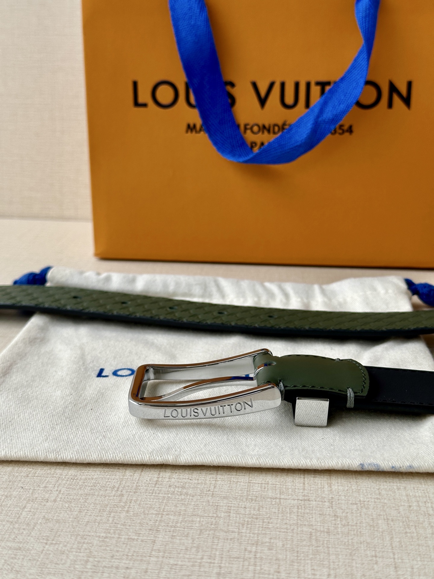 Leather Belt Silver S