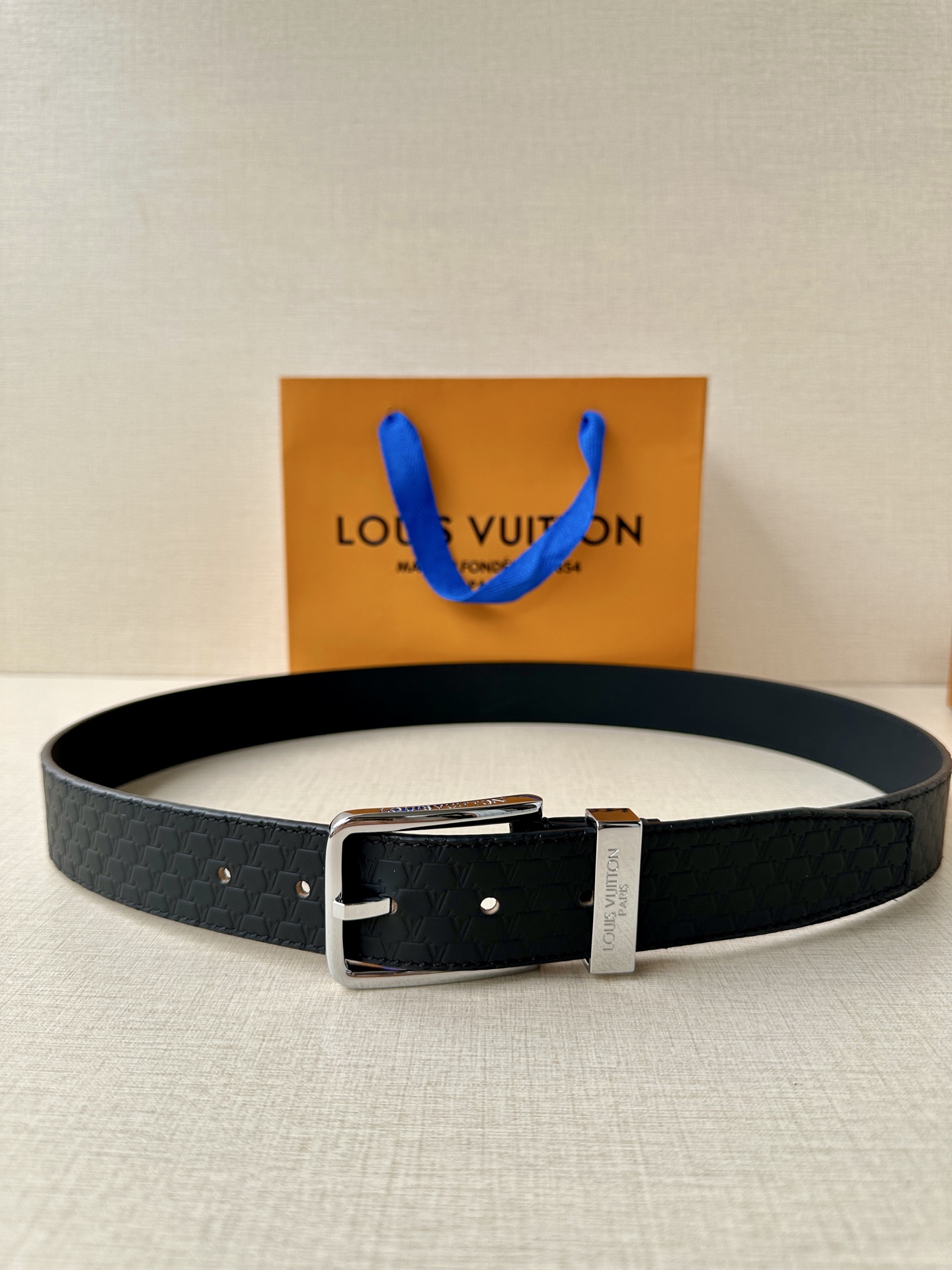 Leather Belt Silver S