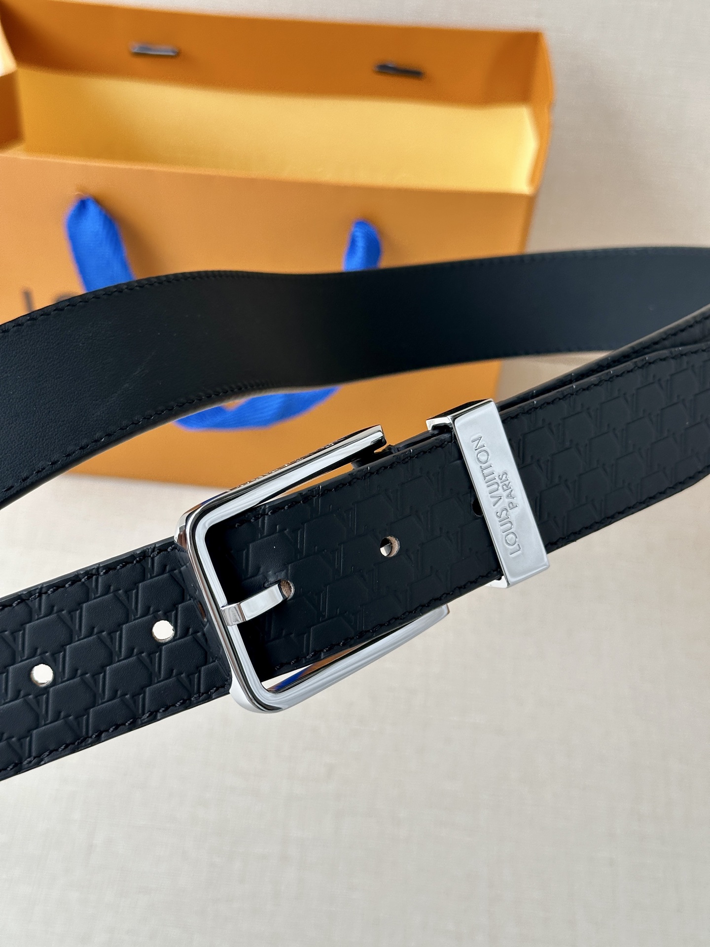 Leather Belt Silver S