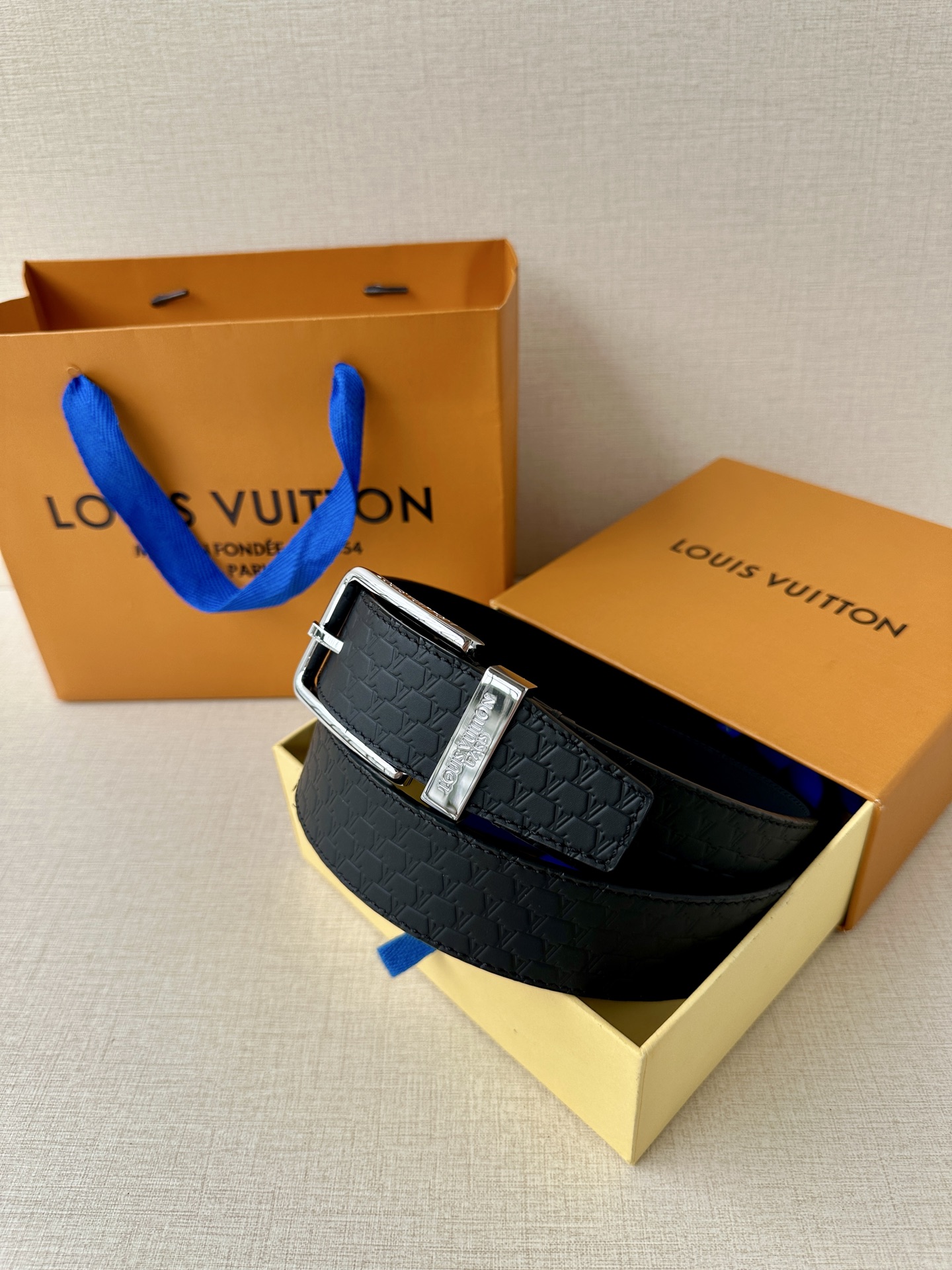 Leather Belt Silver S