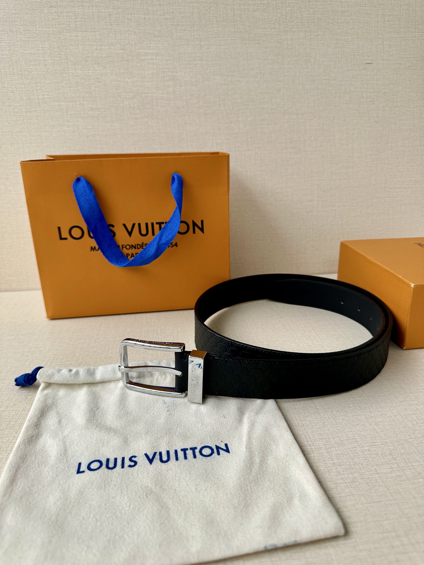 Leather Belt Silver S