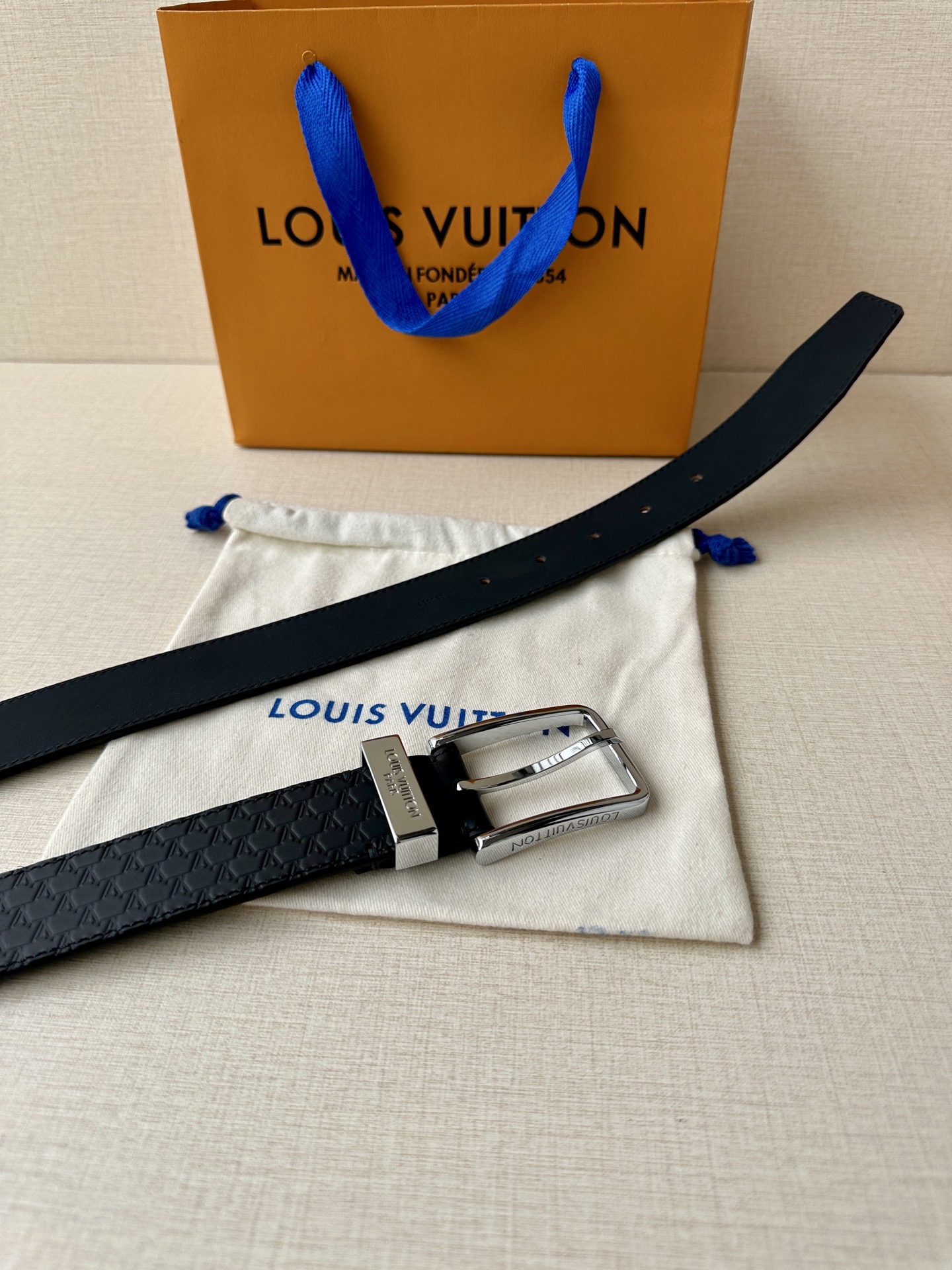 Leather Belt Silver S