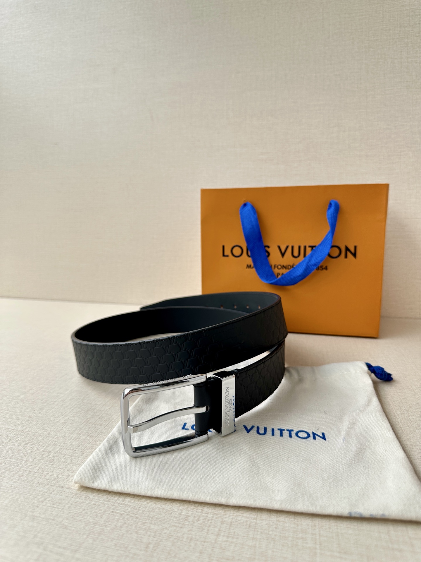 Leather Belt Silver S