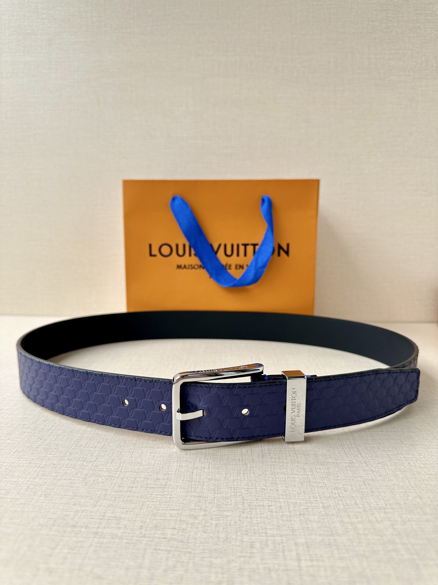 Leather Belt Silver S