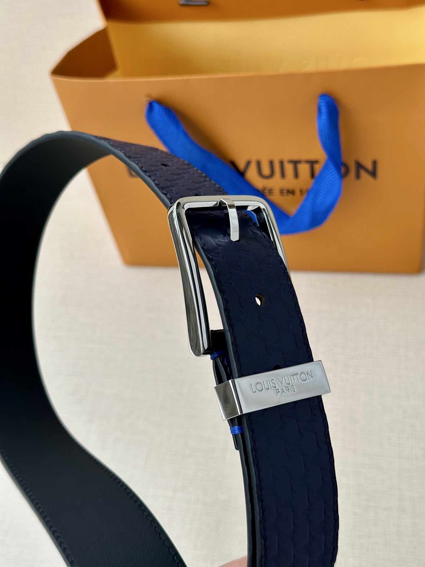 Leather Belt Silver S