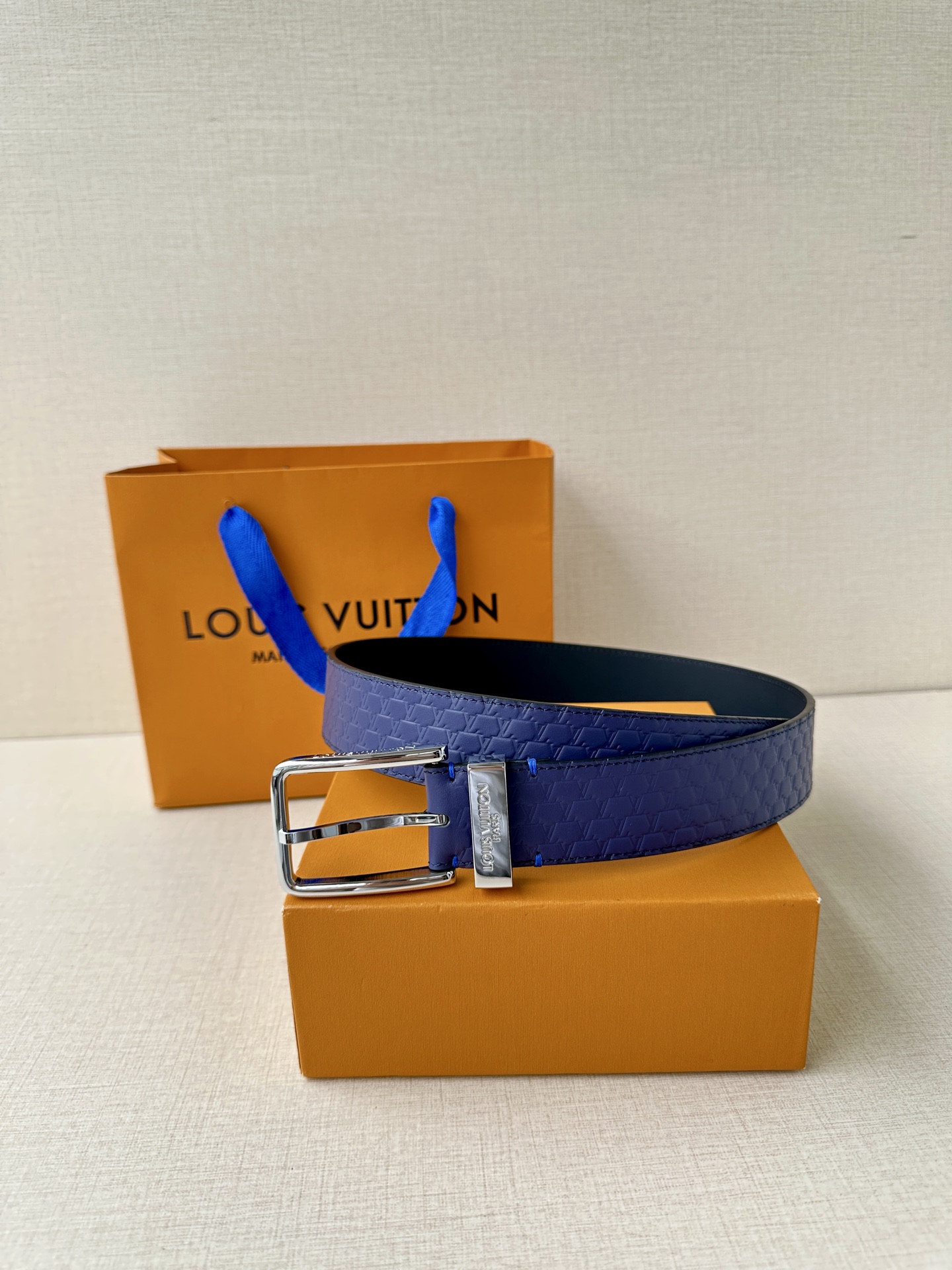 Leather Belt Silver S