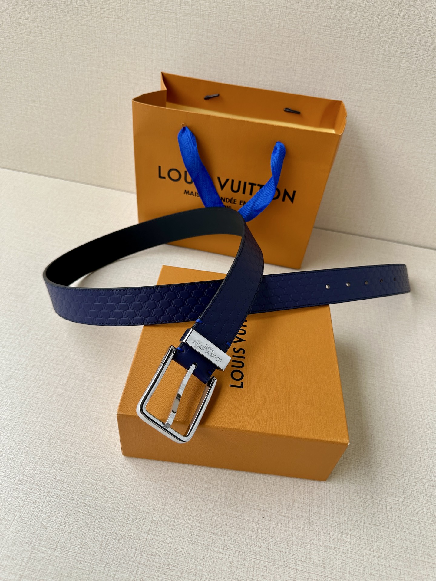 Leather Belt Silver S