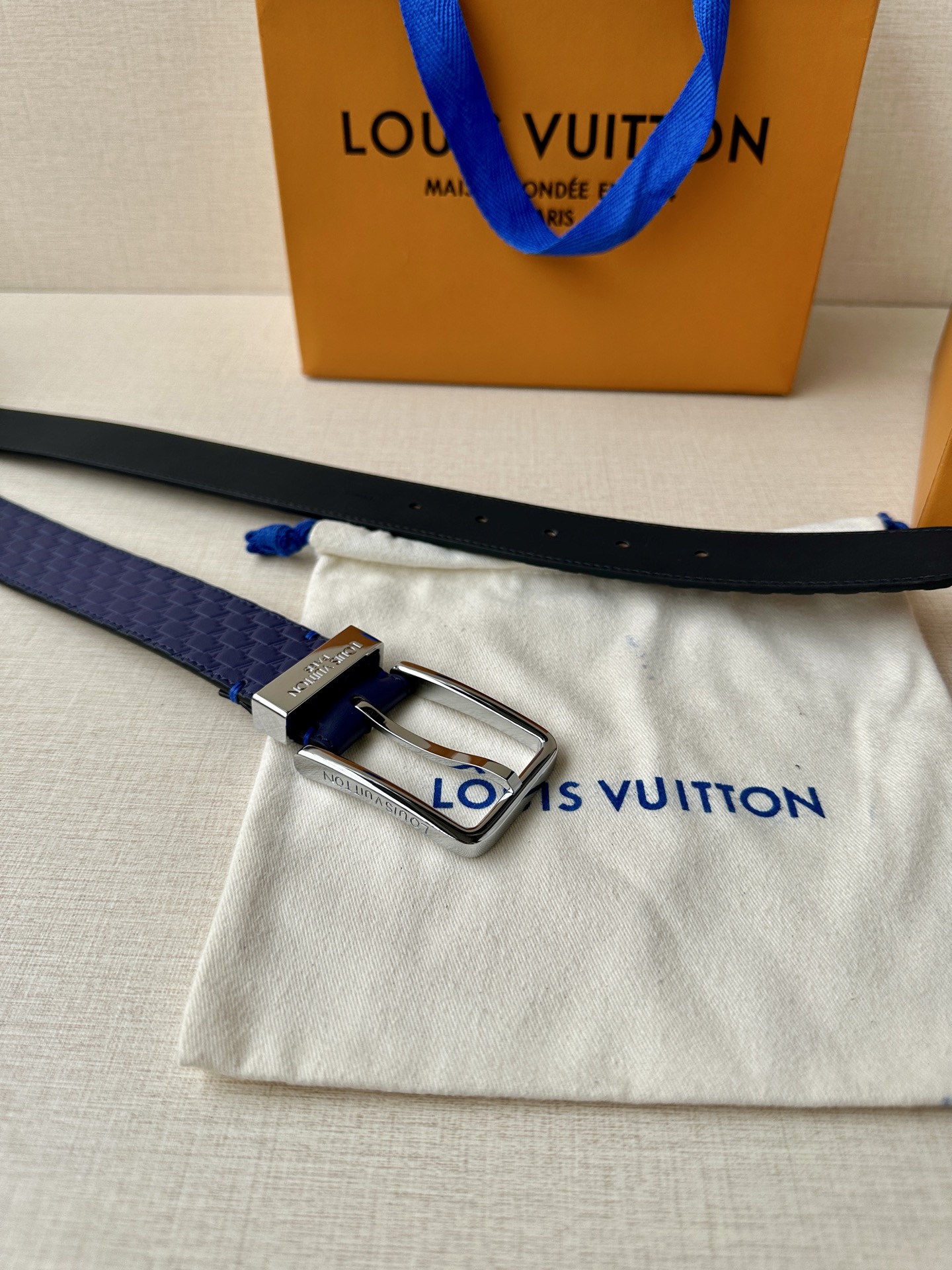 Leather Belt Silver S