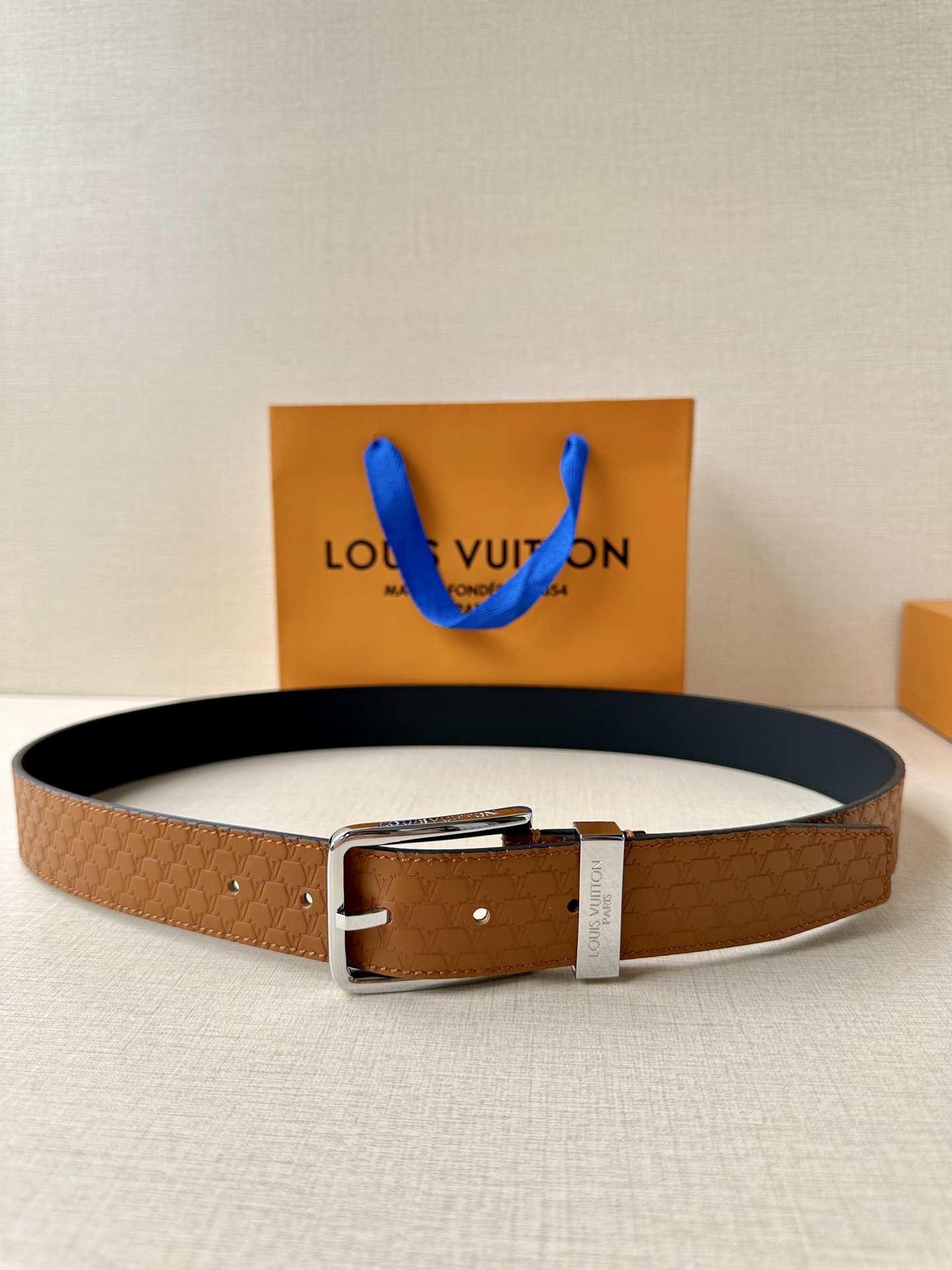 Leather Belt Silver S