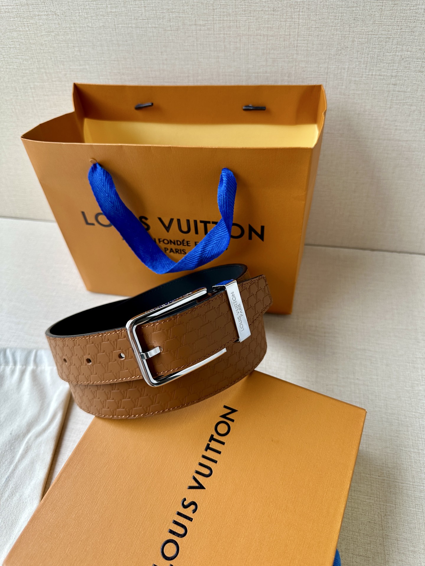 Leather Belt Silver S