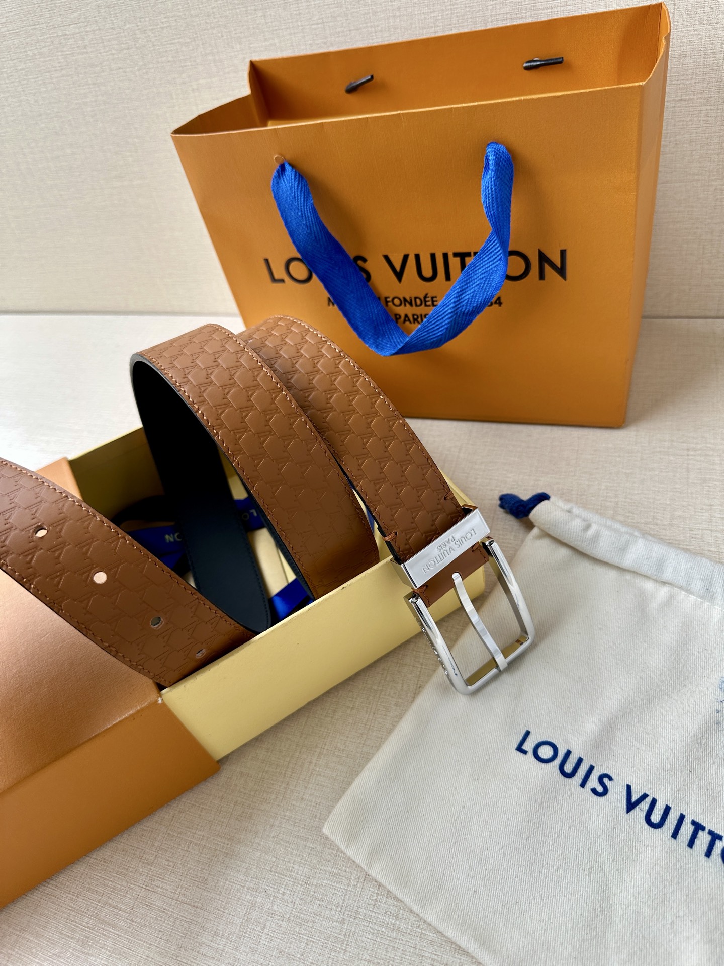 Leather Belt Silver S