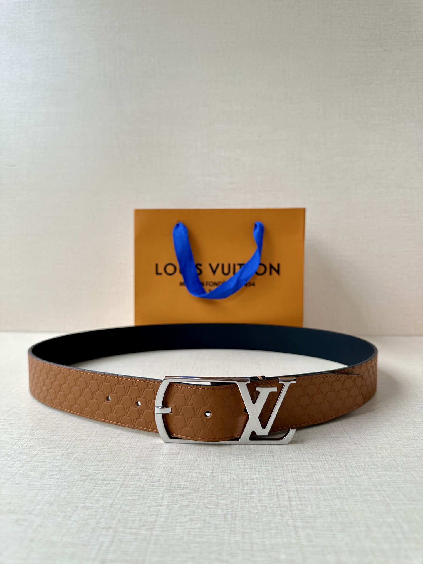 Leather Belt Silver S
