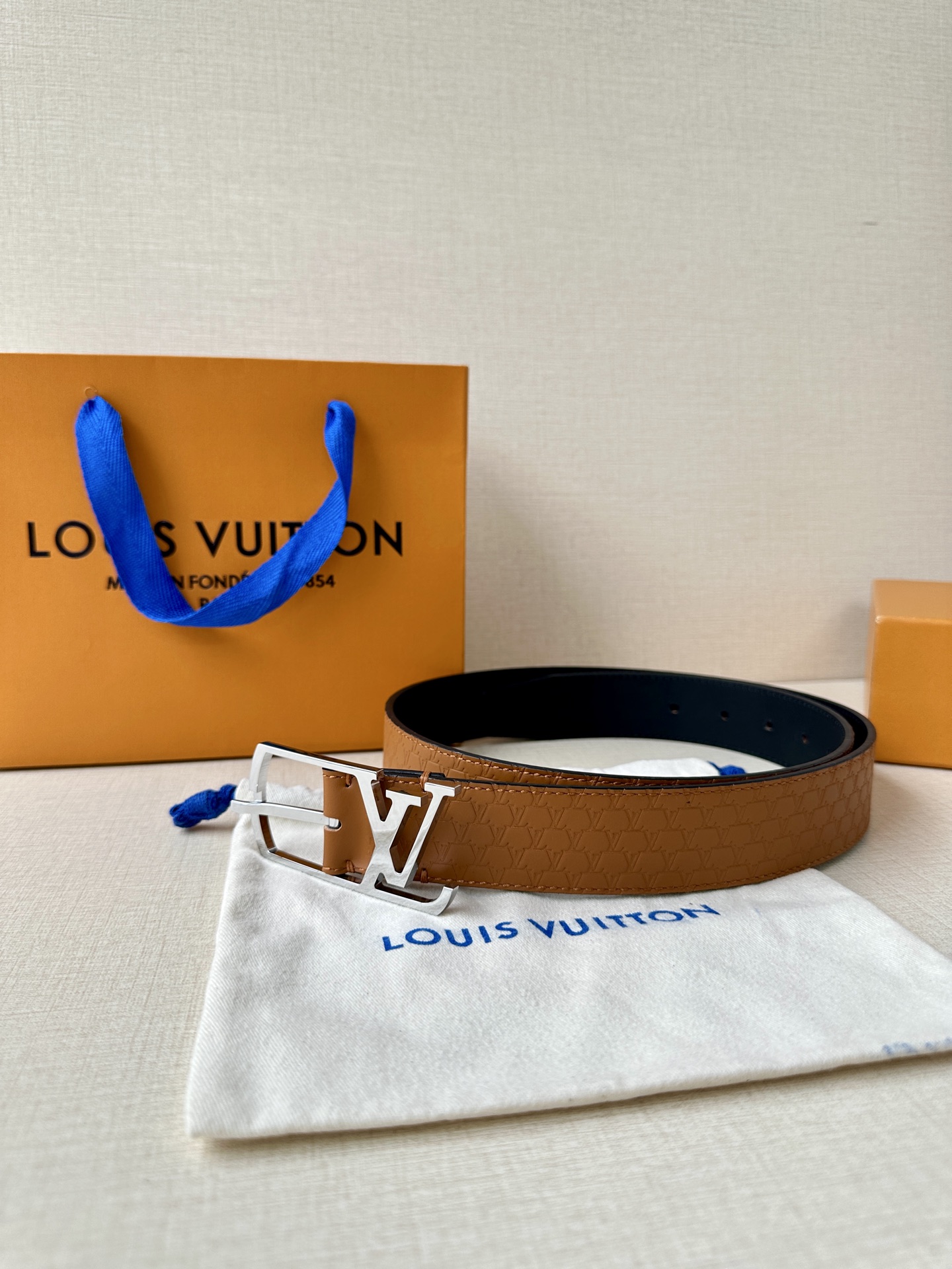 Leather Belt Silver S