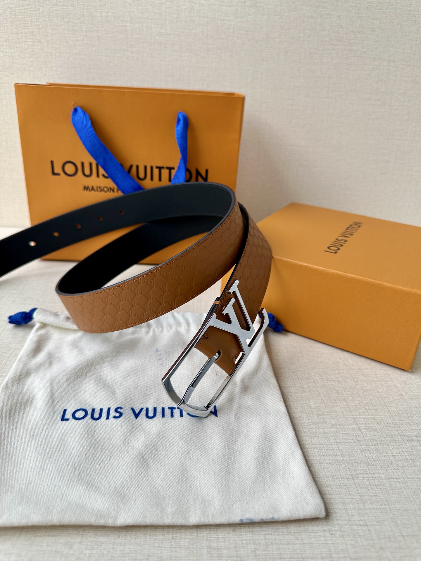 Leather Belt Silver S