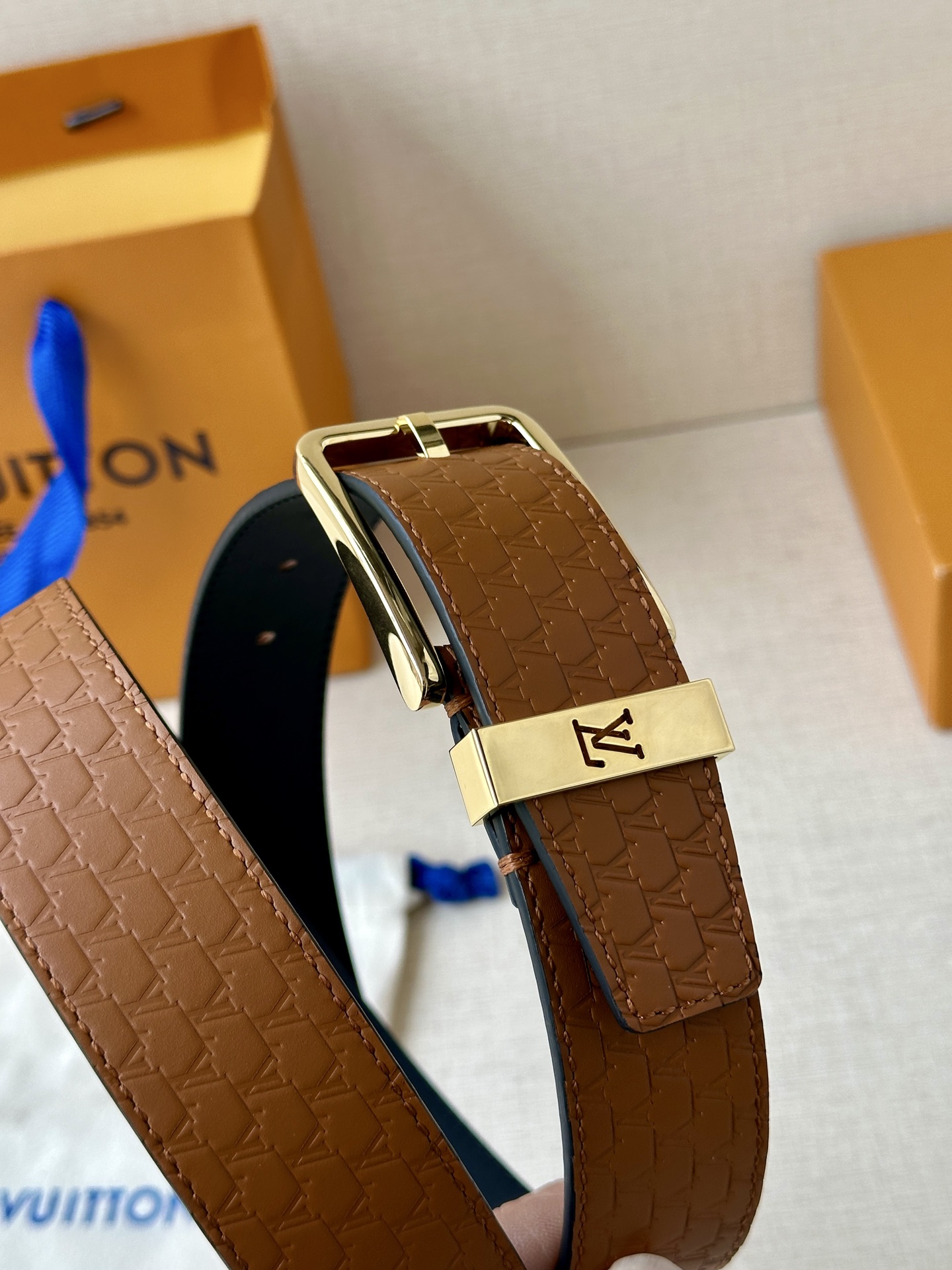 Leather Belt Silver S