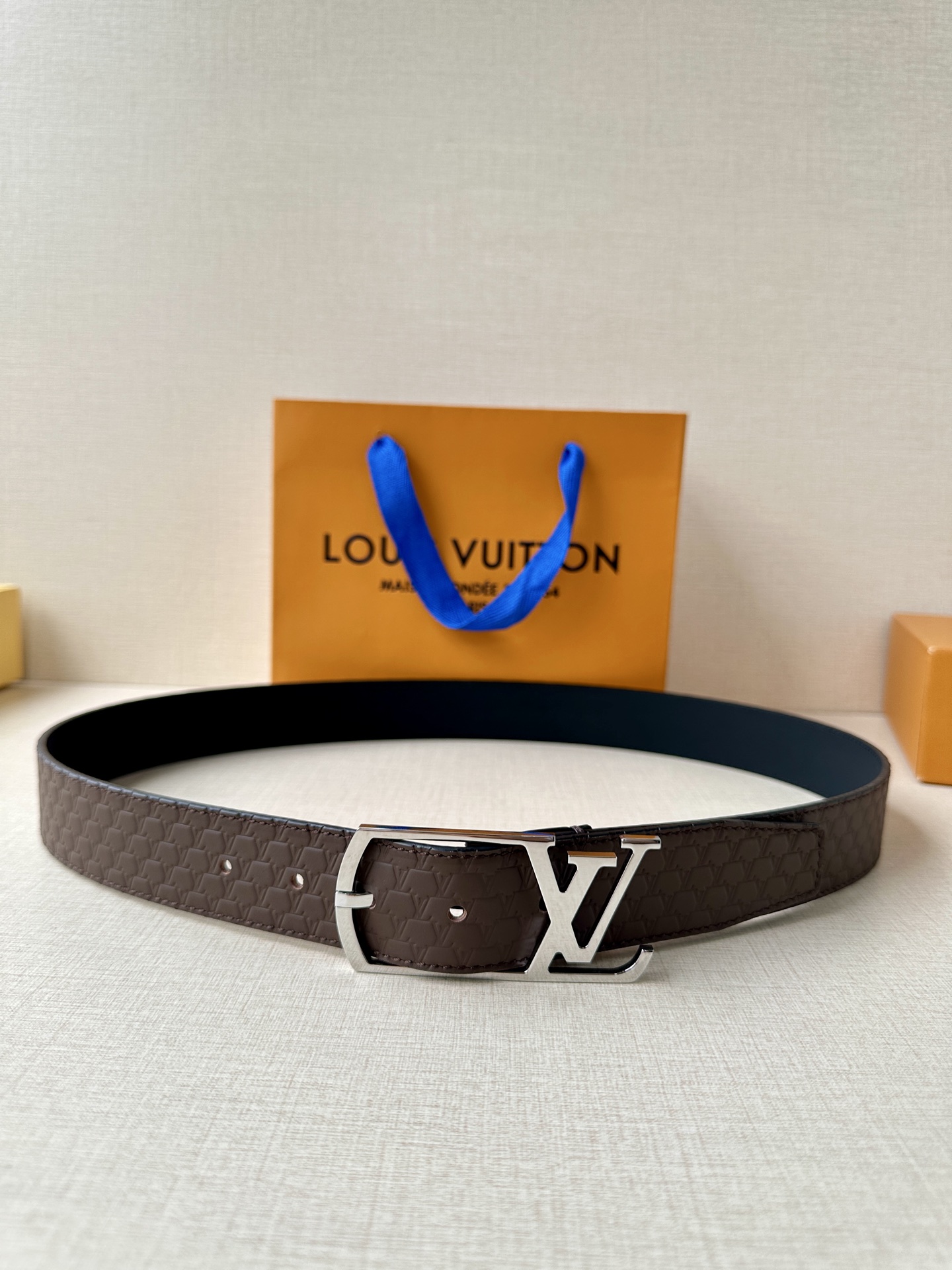 Leather Belt Silver S