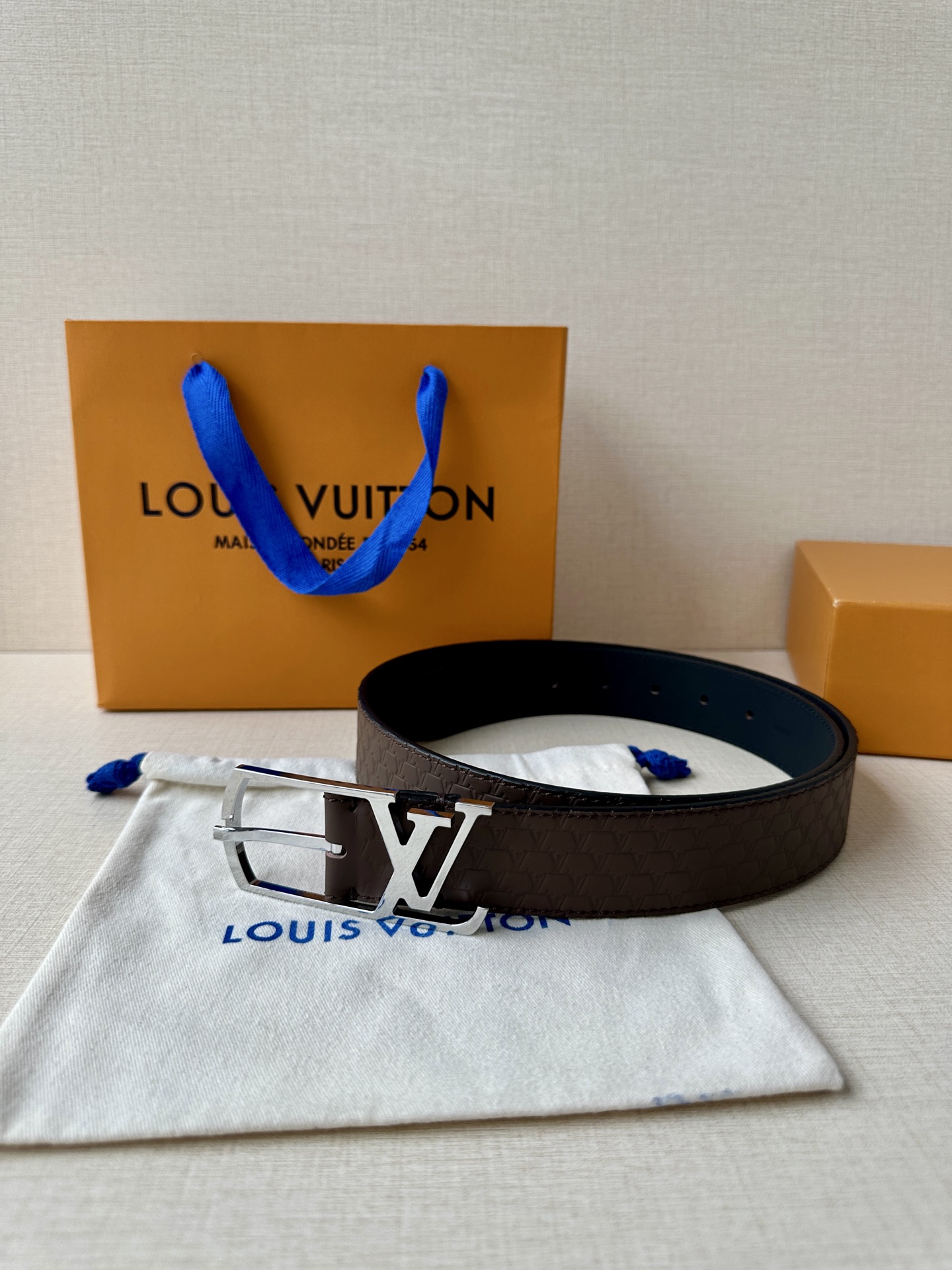 Leather Belt Silver S