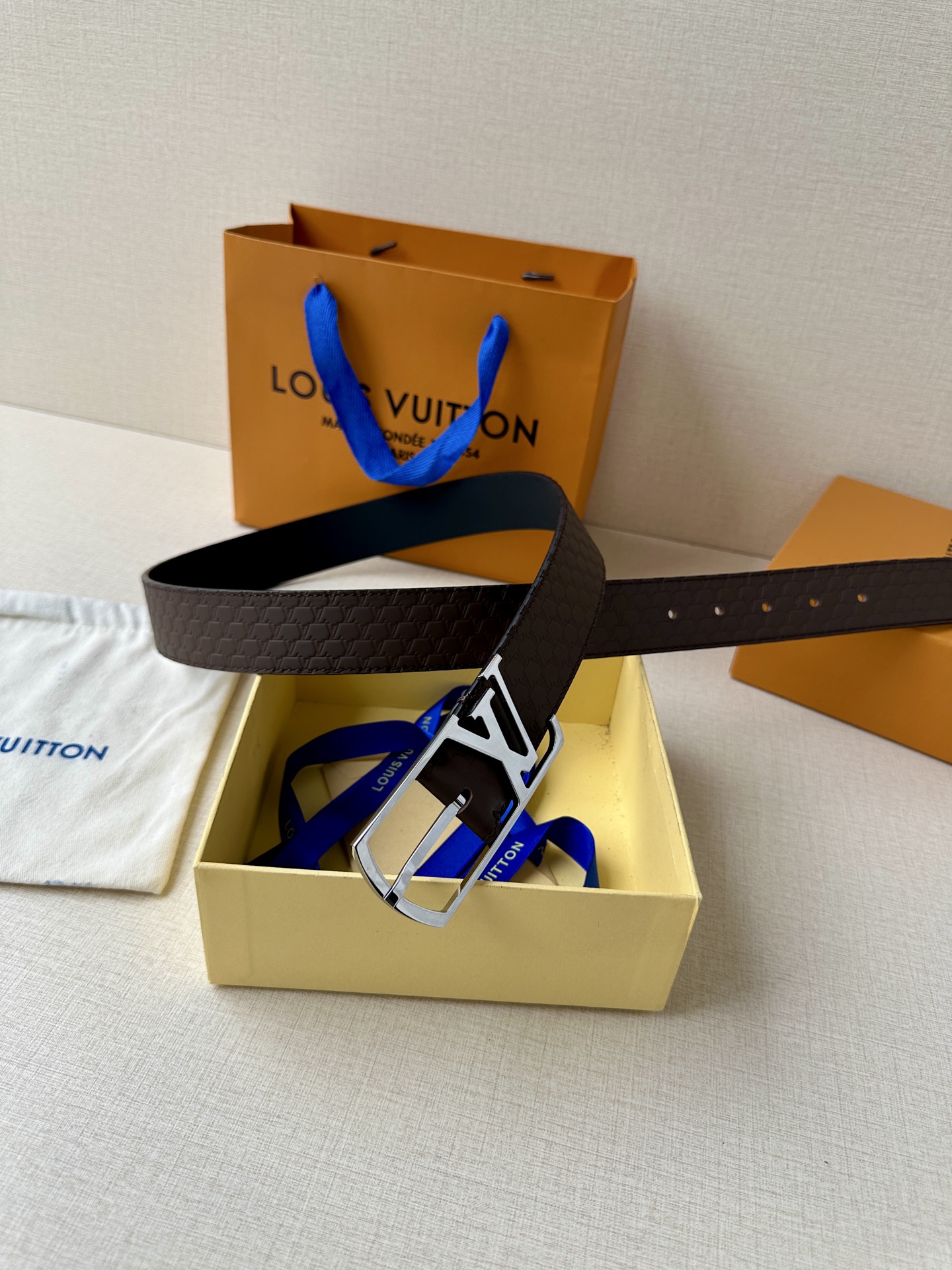 Leather Belt Silver S