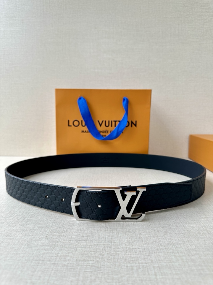 Leather Belt Silver S