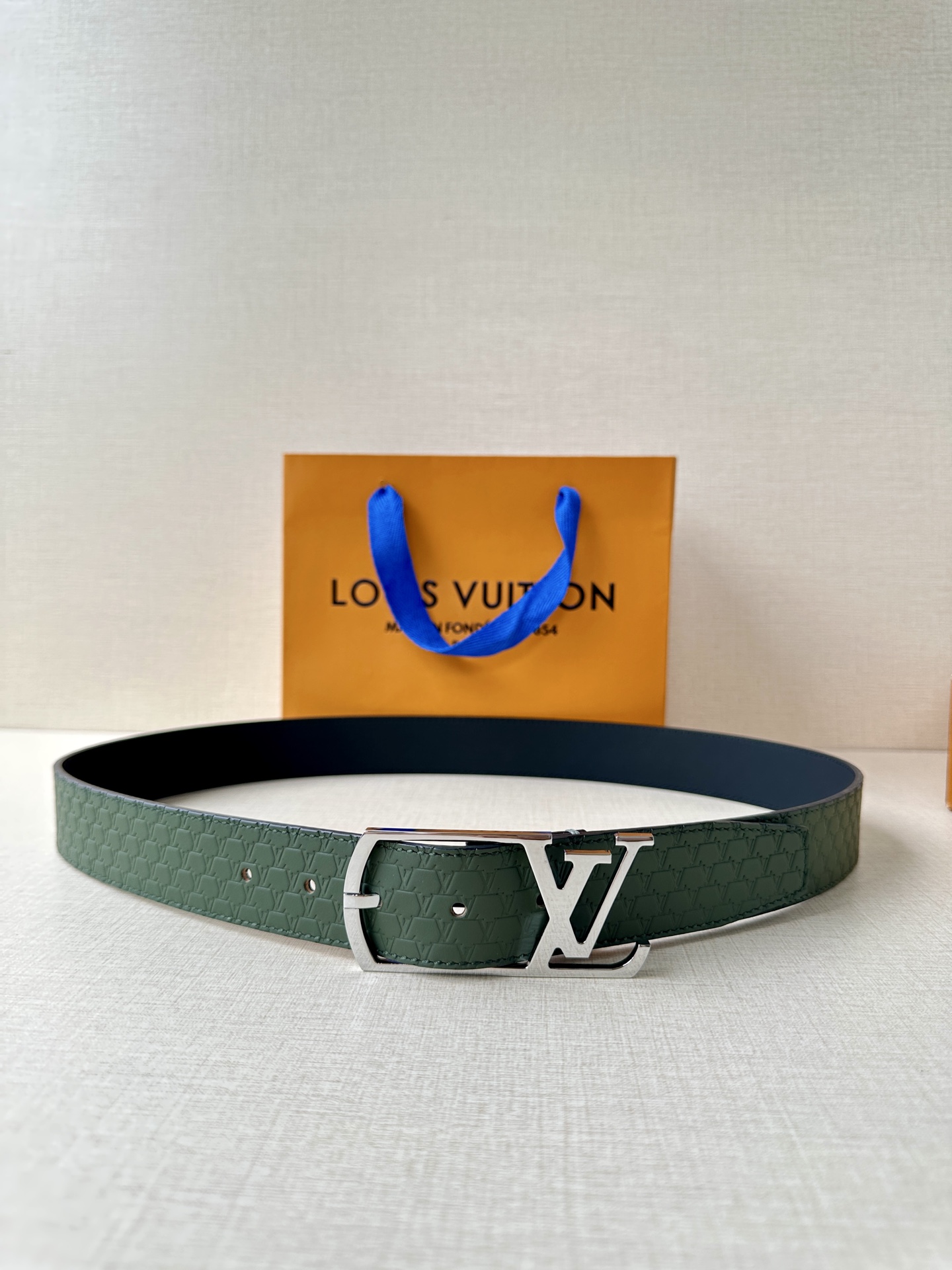 Leather Belt Silver S