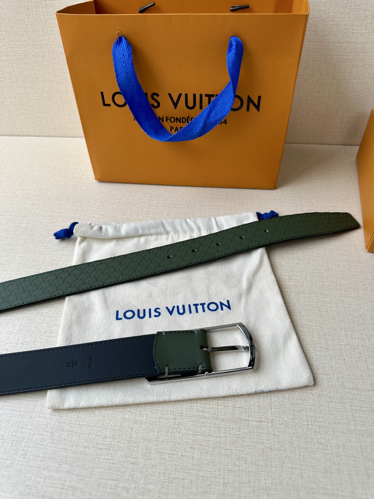 Leather Belt Silver S