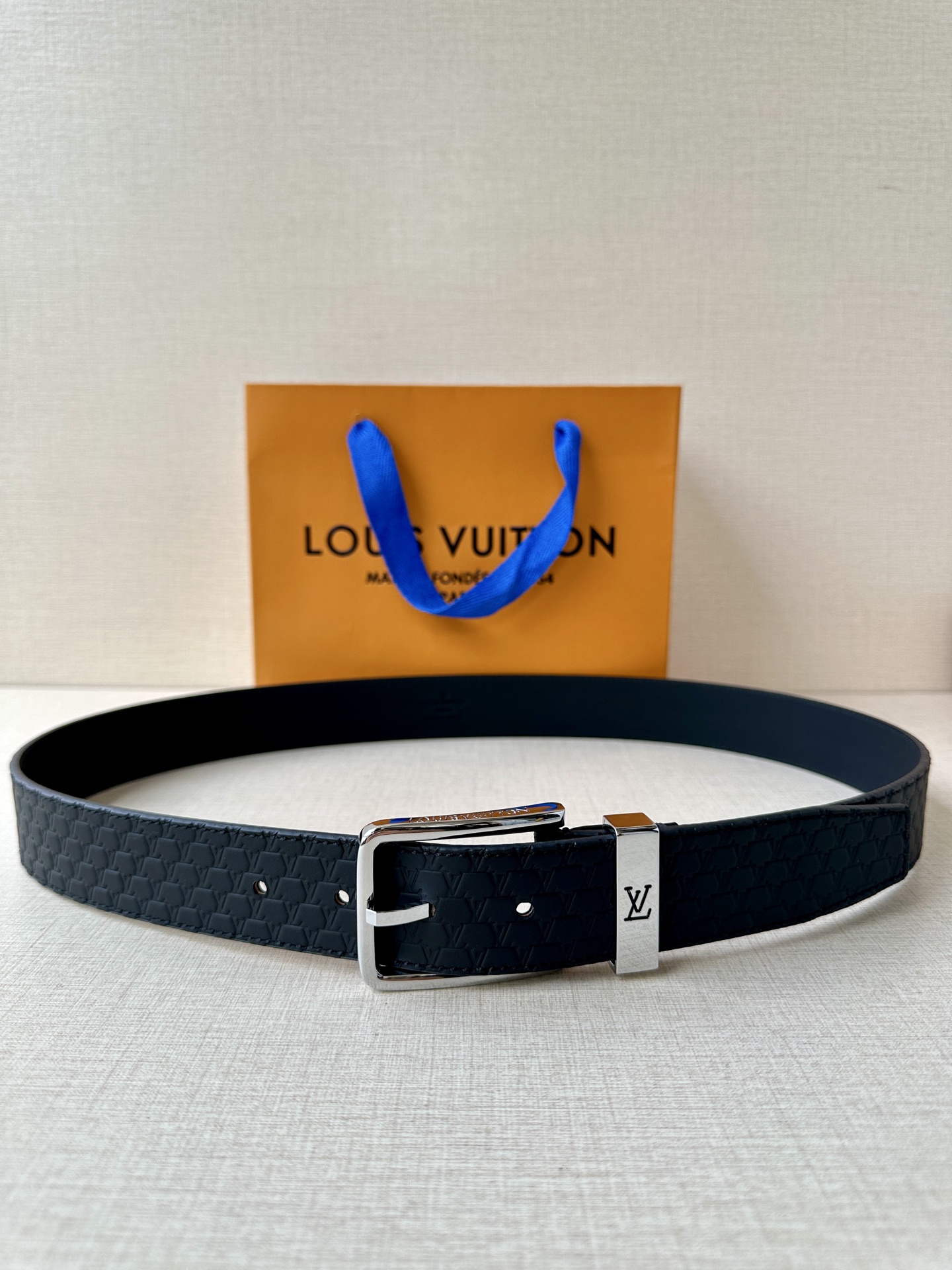 Leather Belt Silver S