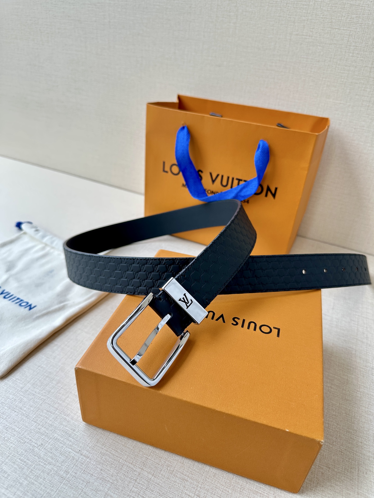 Leather Belt Silver S