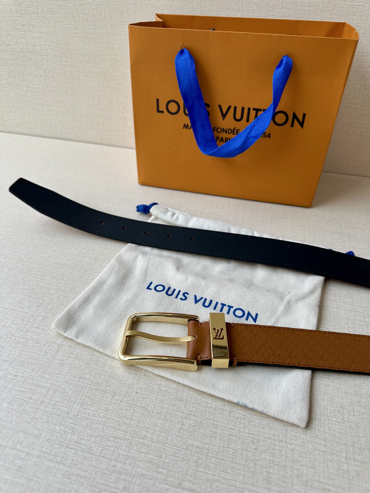 Leather Belt Silver S