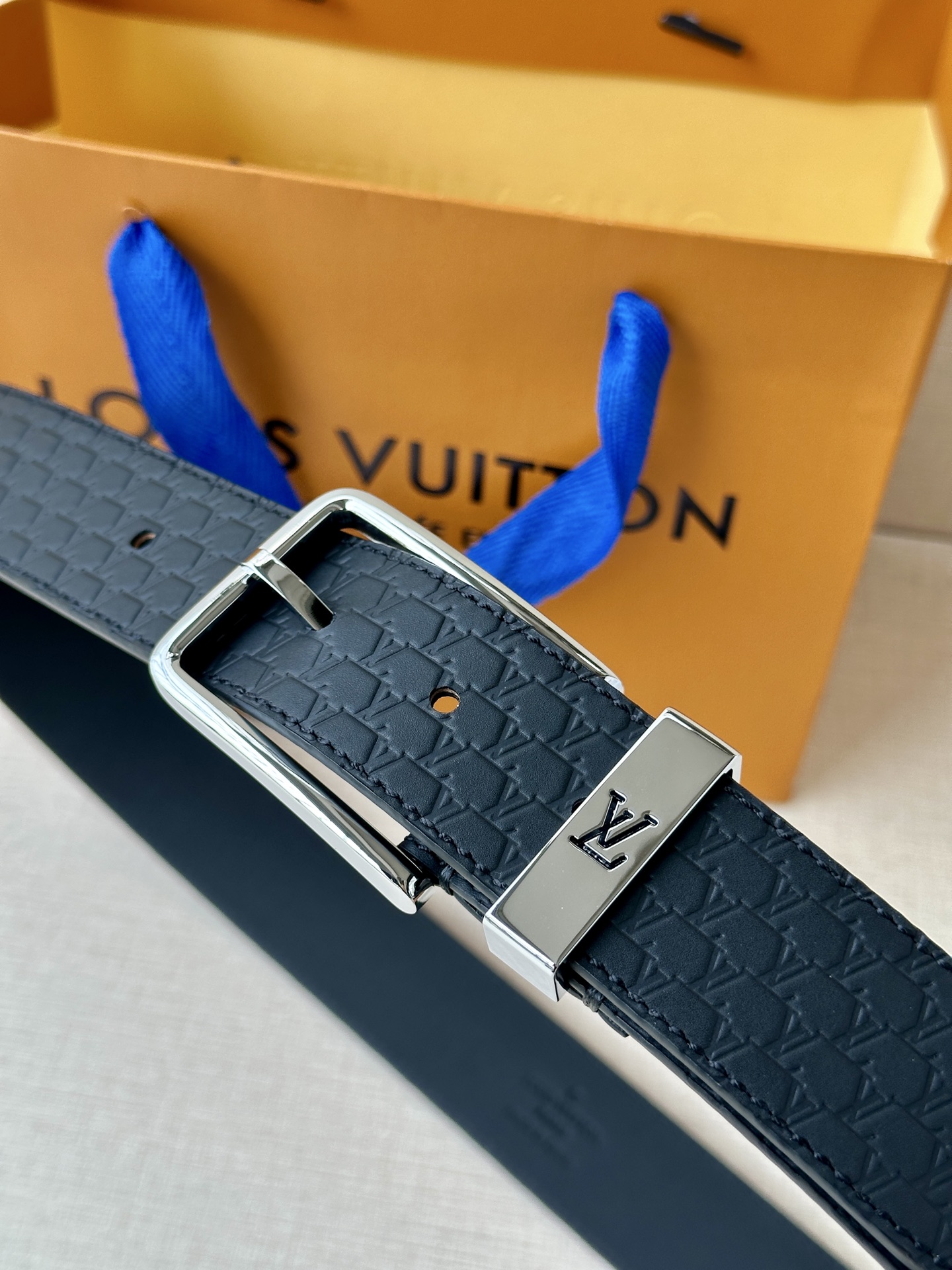 Leather Belt Silver S