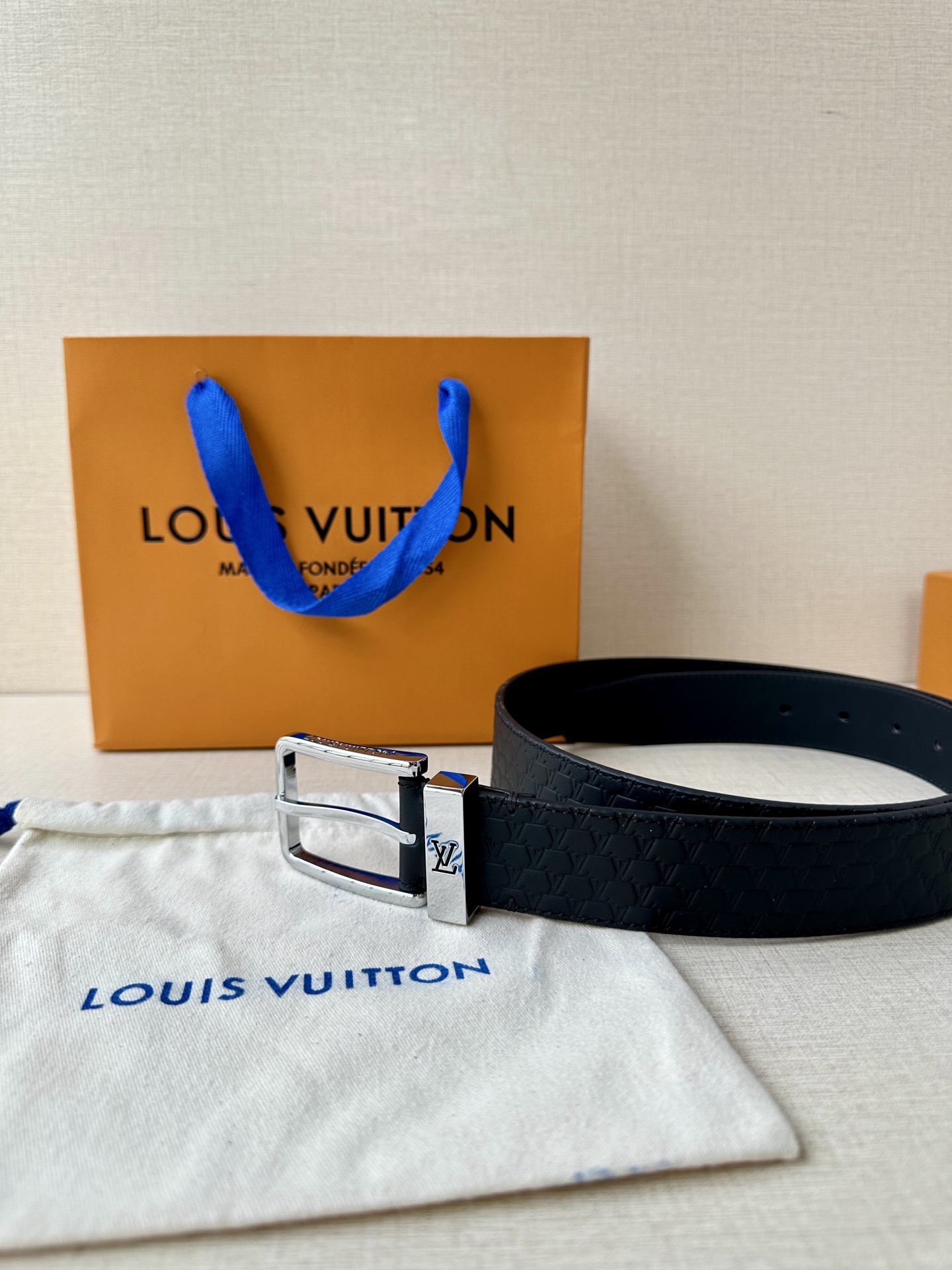 Leather Belt Silver S