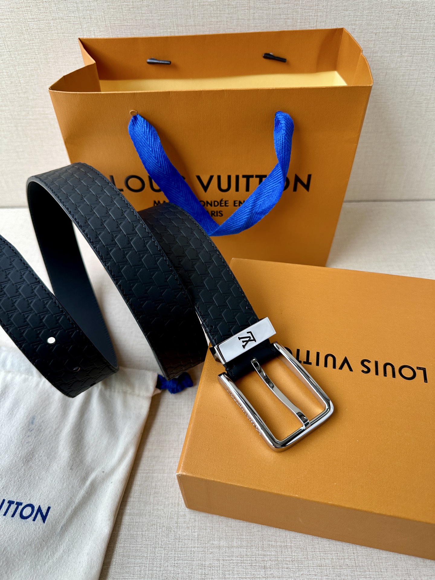 Leather Belt Silver S