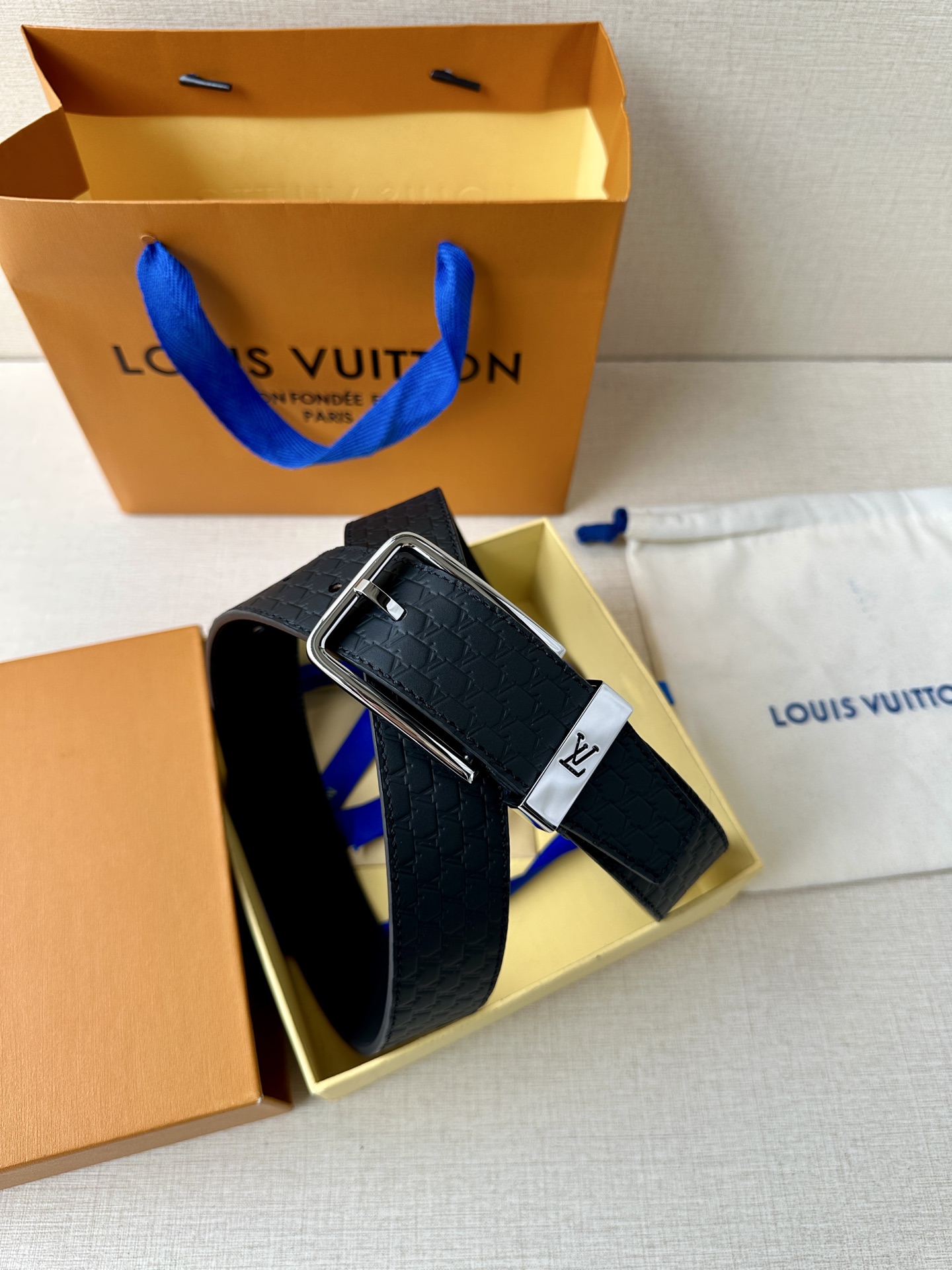 Leather Belt Silver S