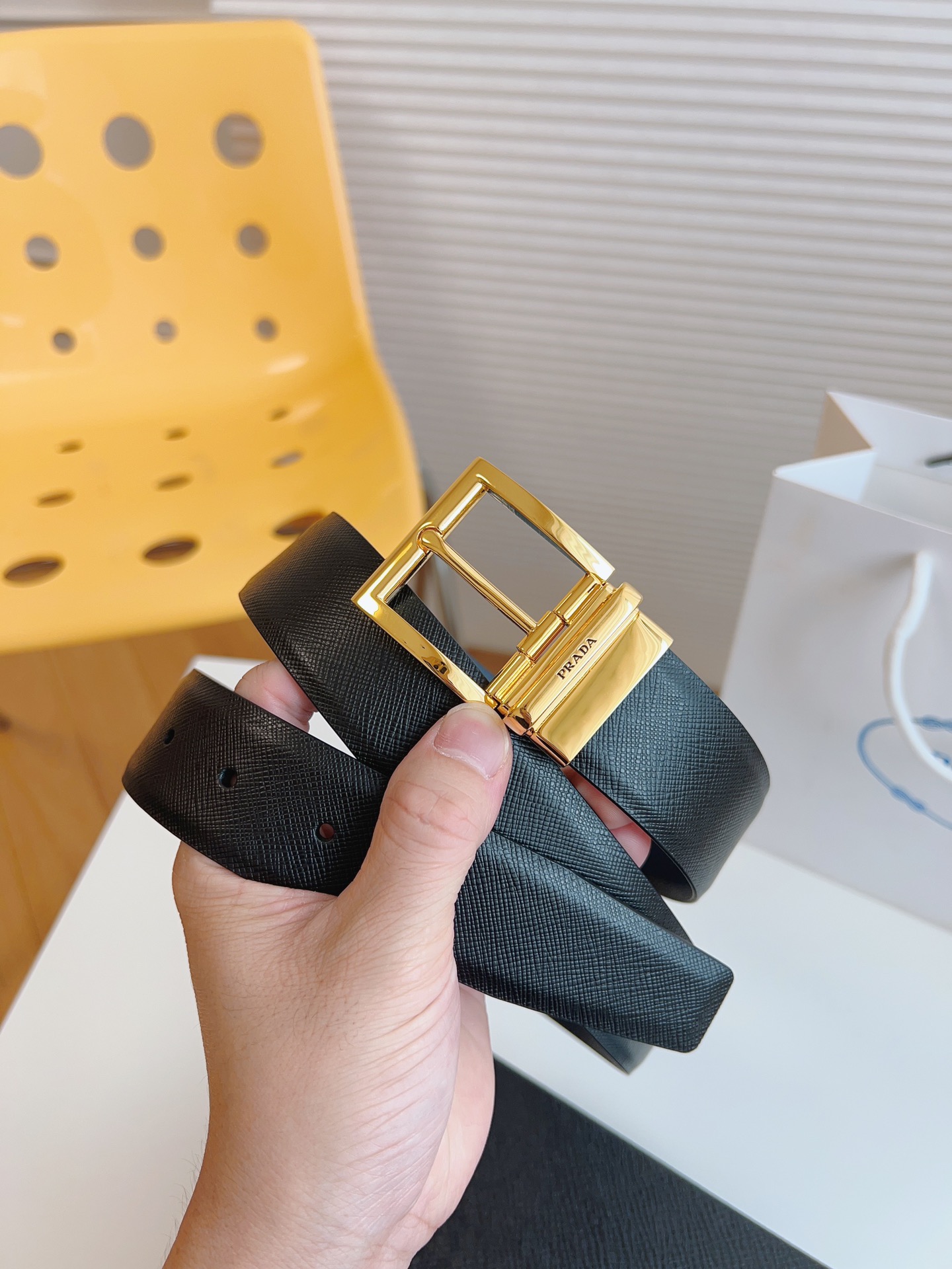 Prada Leather Belt M