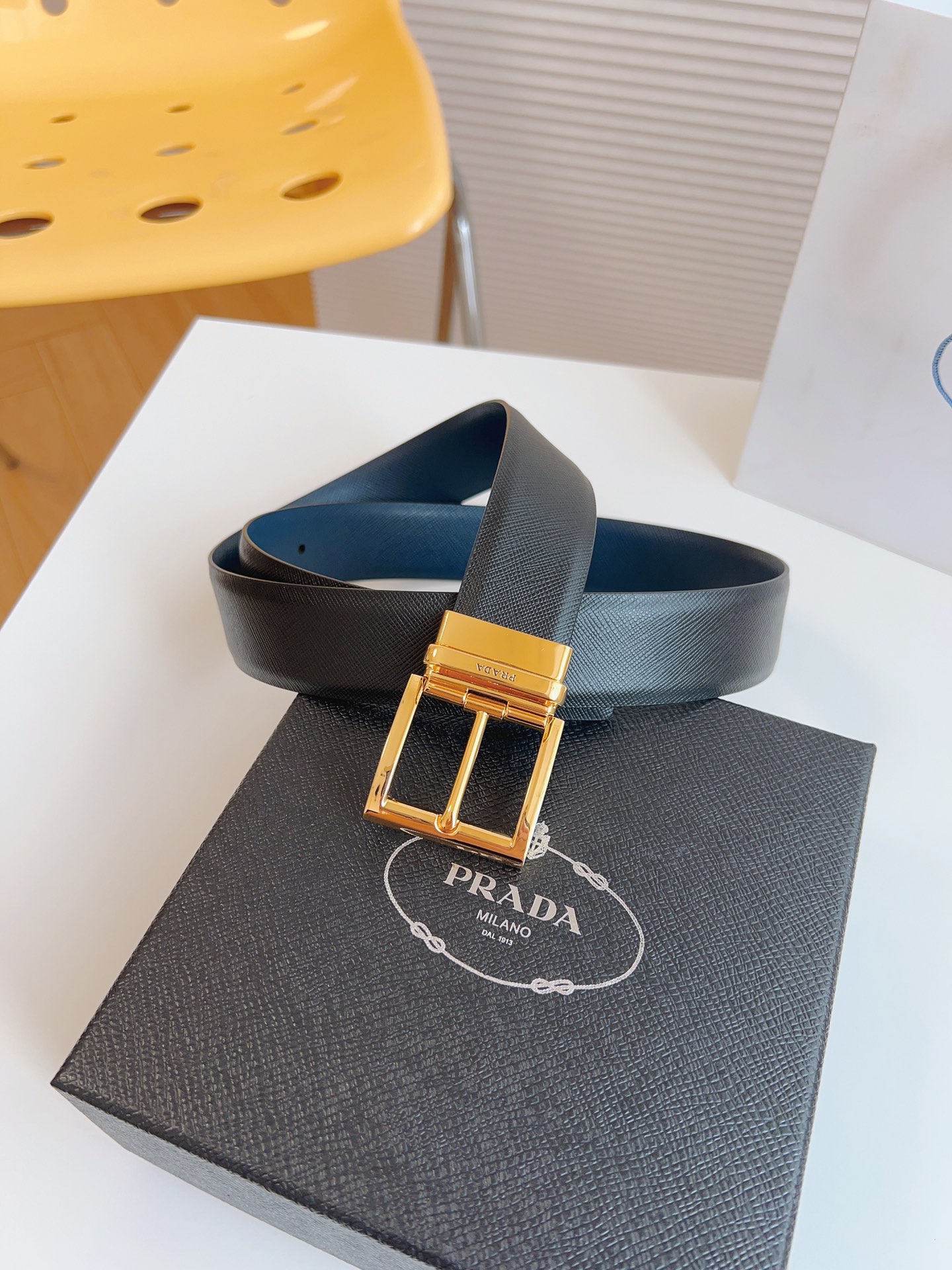 Prada Leather Belt M